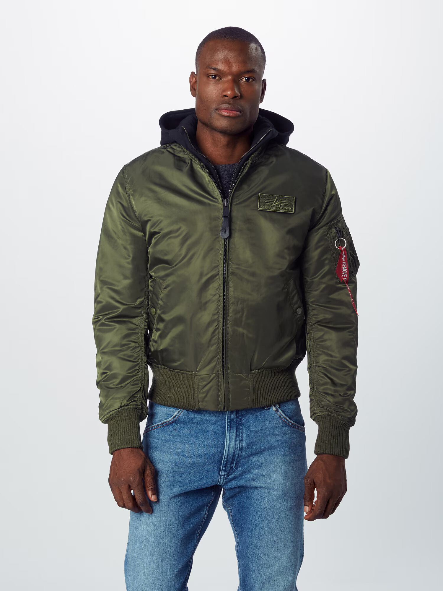 ALPHA INDUSTRIES Prechodná bunda 'MA-1 D-Tec' kaki - Pepit.sk