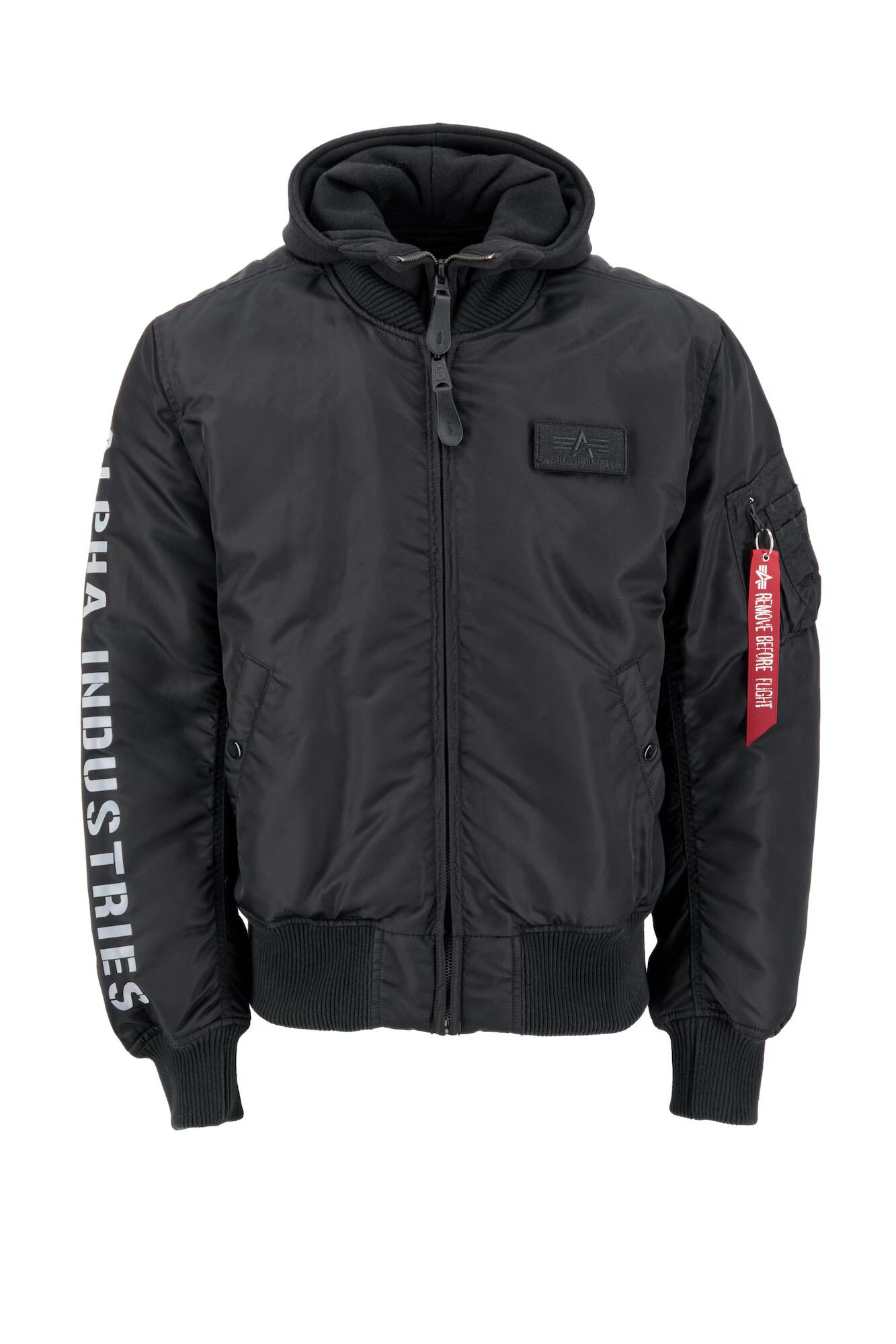 ALPHA INDUSTRIES Prechodná bunda 'MA-1 D-Tec SE' čierna / biela - Pepit.sk