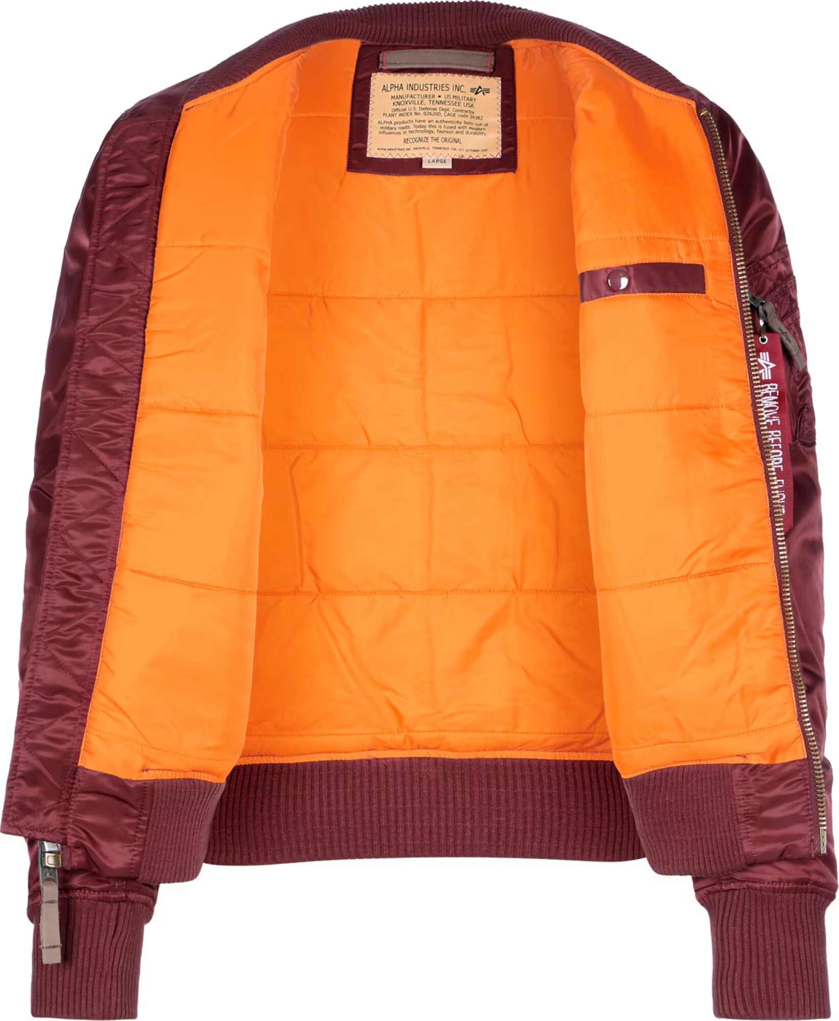 ALPHA INDUSTRIES Prechodná bunda 'MA-1 VF 59' burgundská - Pepit.sk