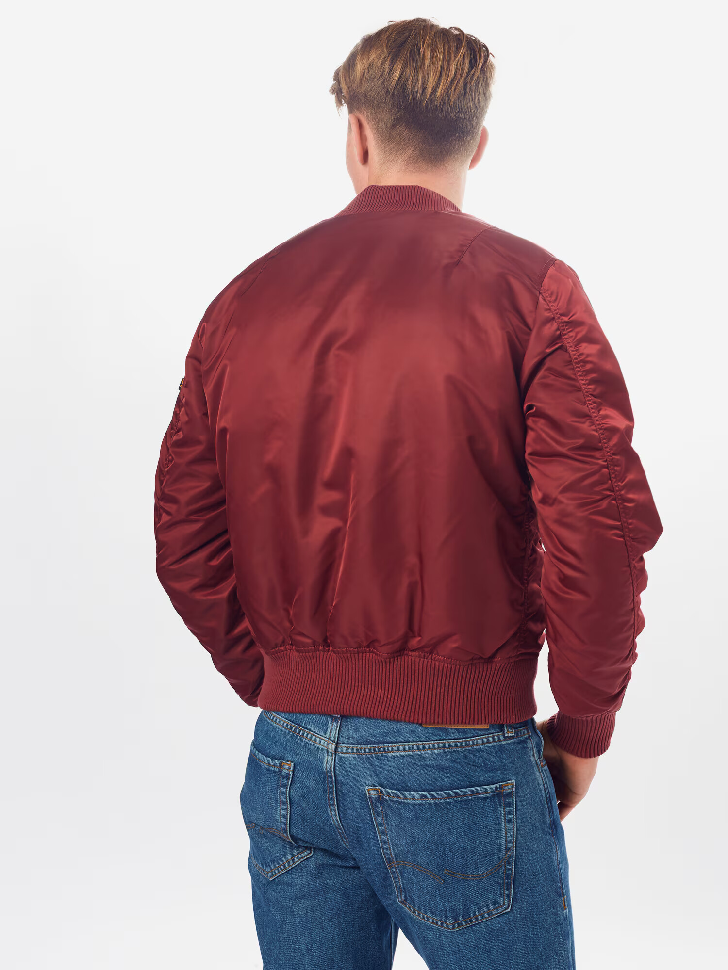 ALPHA INDUSTRIES Prechodná bunda 'MA-1 VF 59' burgundská - Pepit.sk