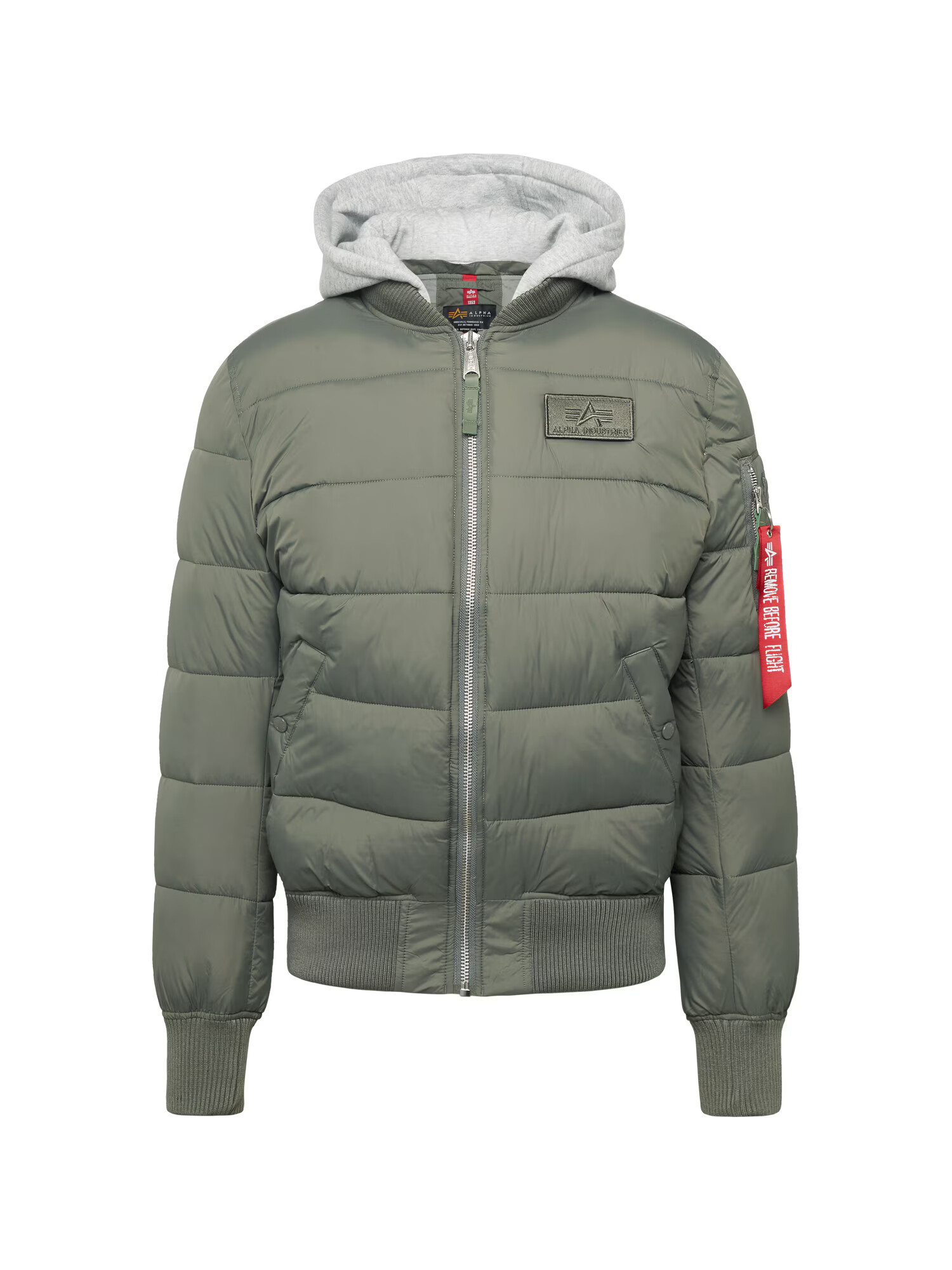 ALPHA INDUSTRIES Prechodná bunda svetlosivá / kaki - Pepit.sk