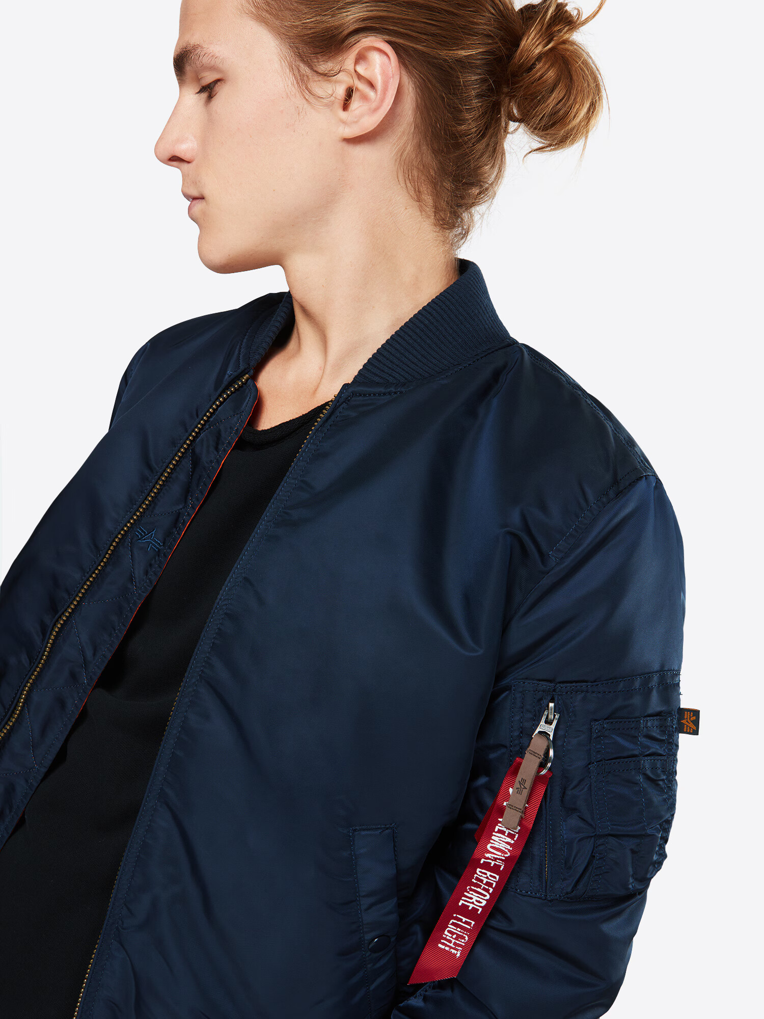 ALPHA INDUSTRIES Prechodná bunda tmavomodrá - Pepit.sk