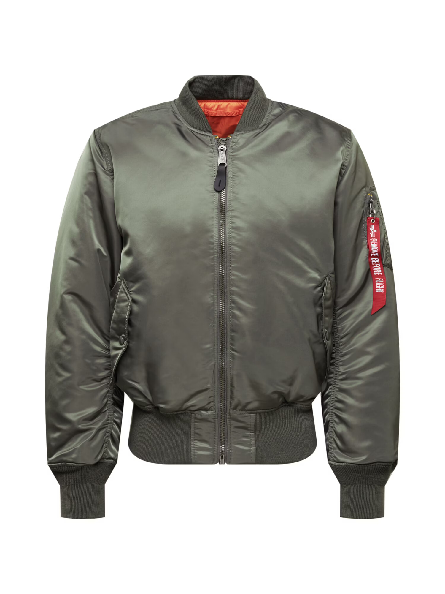 ALPHA INDUSTRIES Prechodná bunda tmavozelená / červená / biela - Pepit.sk