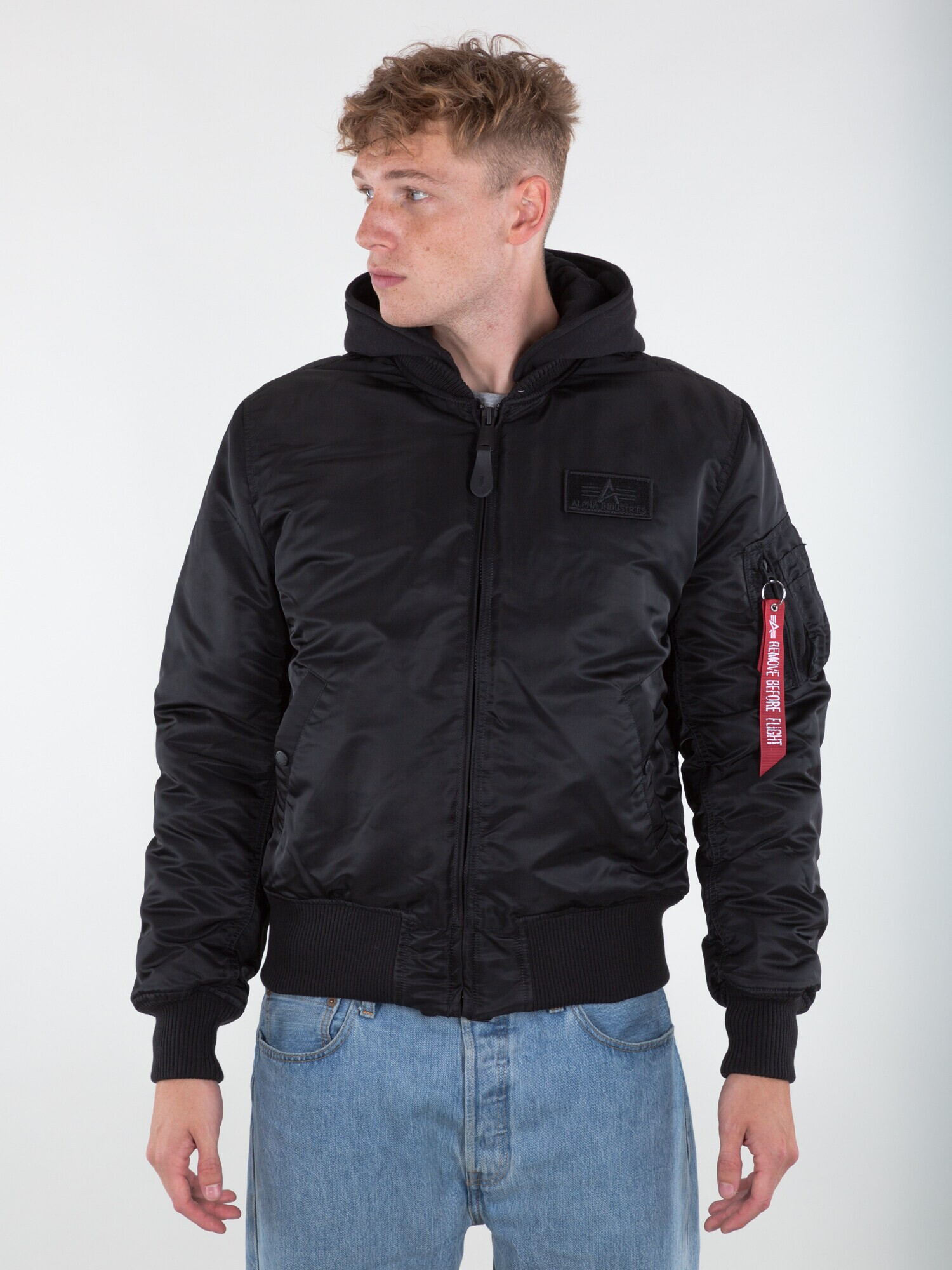 ALPHA INDUSTRIES Prechodná bunda zmiešané farby / čierna - Pepit.sk