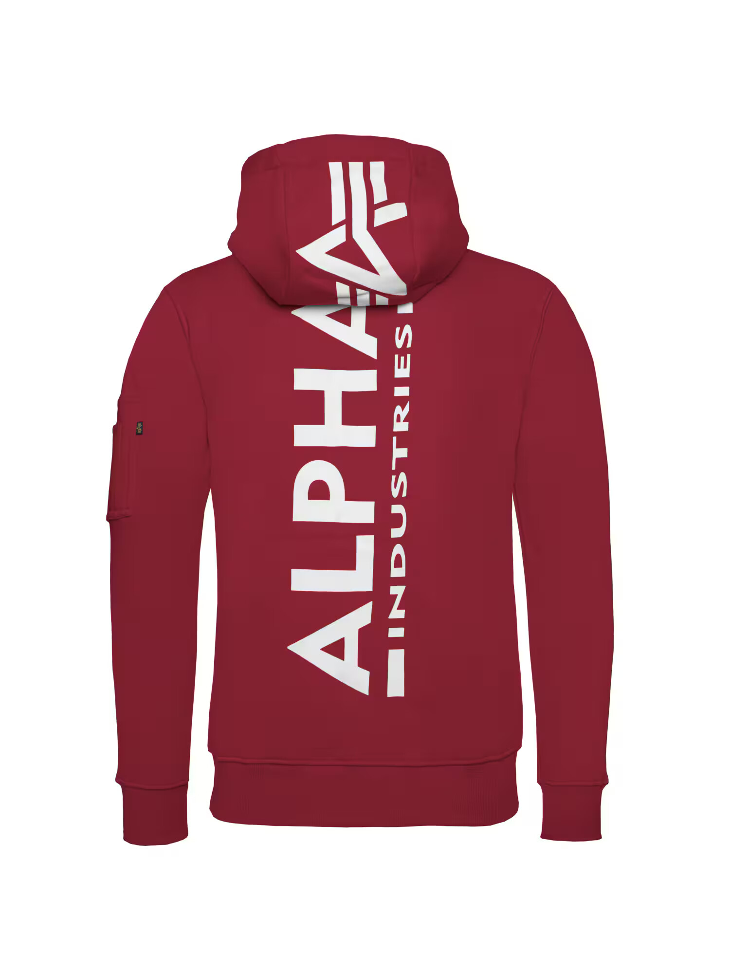 ALPHA INDUSTRIES Tepláková bunda čerešňová / biela - Pepit.sk