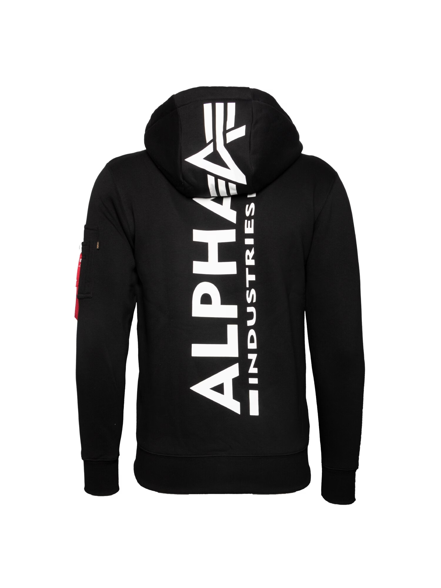 ALPHA INDUSTRIES Tepláková bunda čierna / biela - Pepit.sk