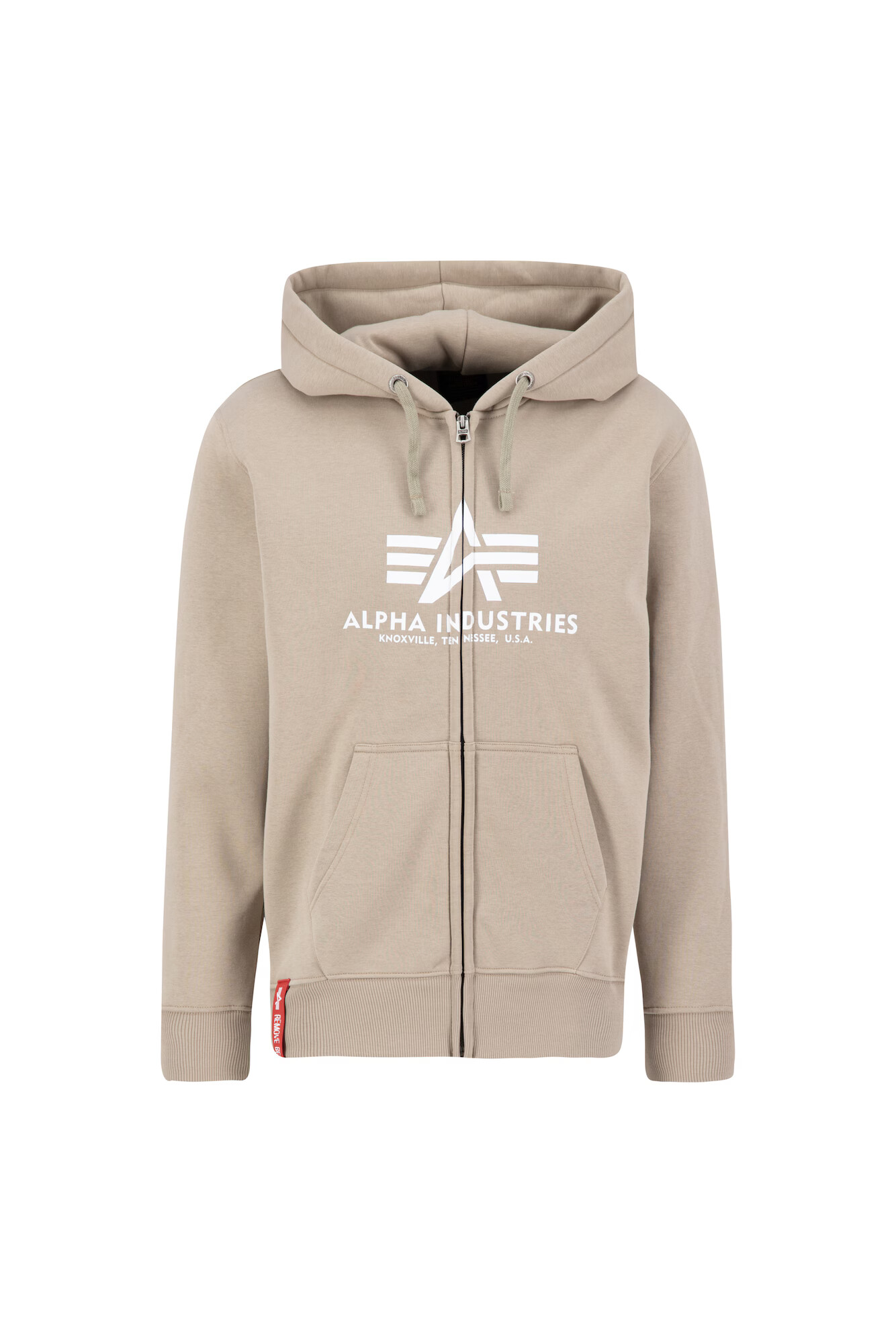 ALPHA INDUSTRIES Tepláková bunda piesková / biela - Pepit.sk