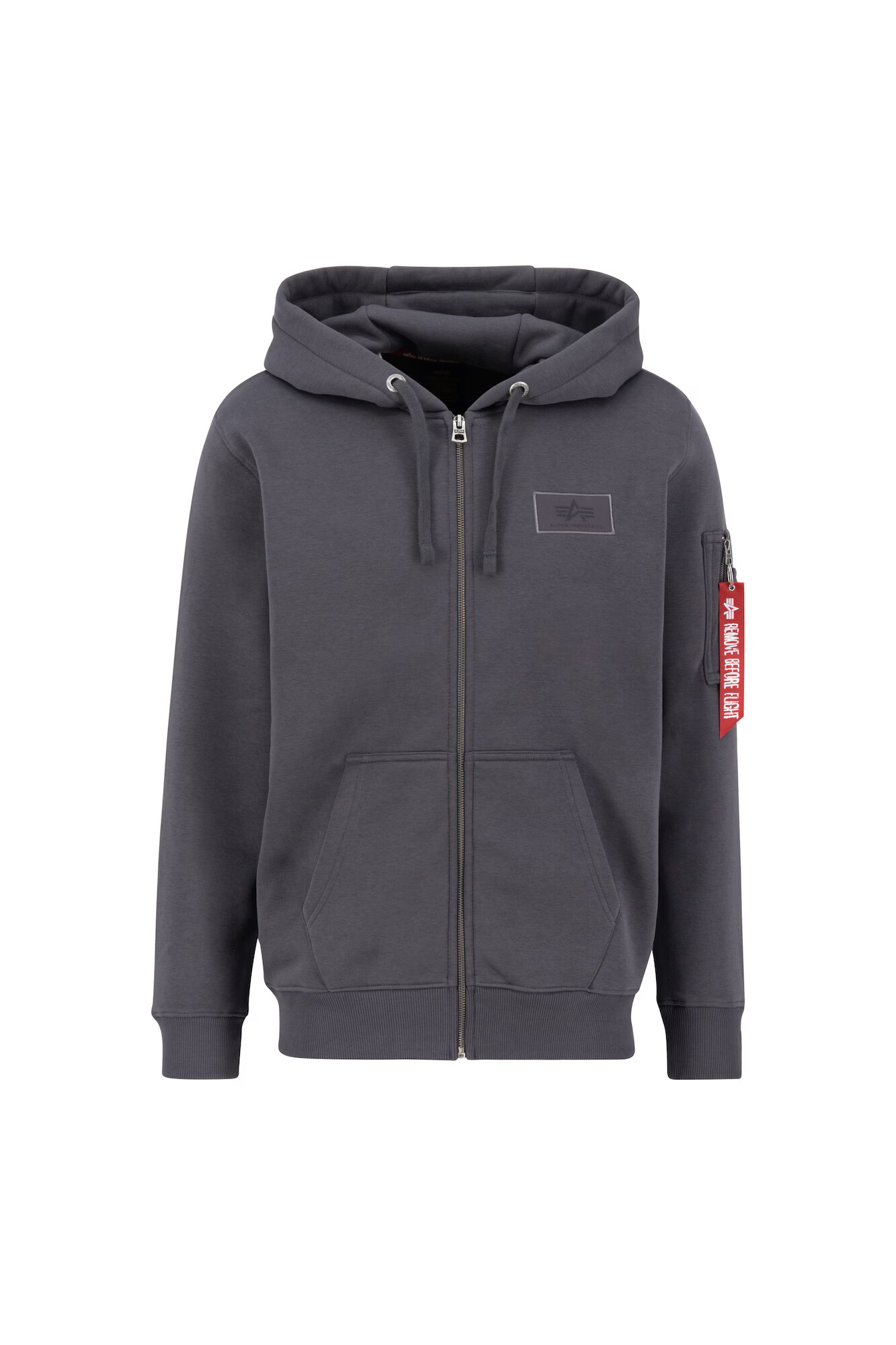 ALPHA INDUSTRIES Tepláková bunda sivá / svetlozelená - Pepit.sk