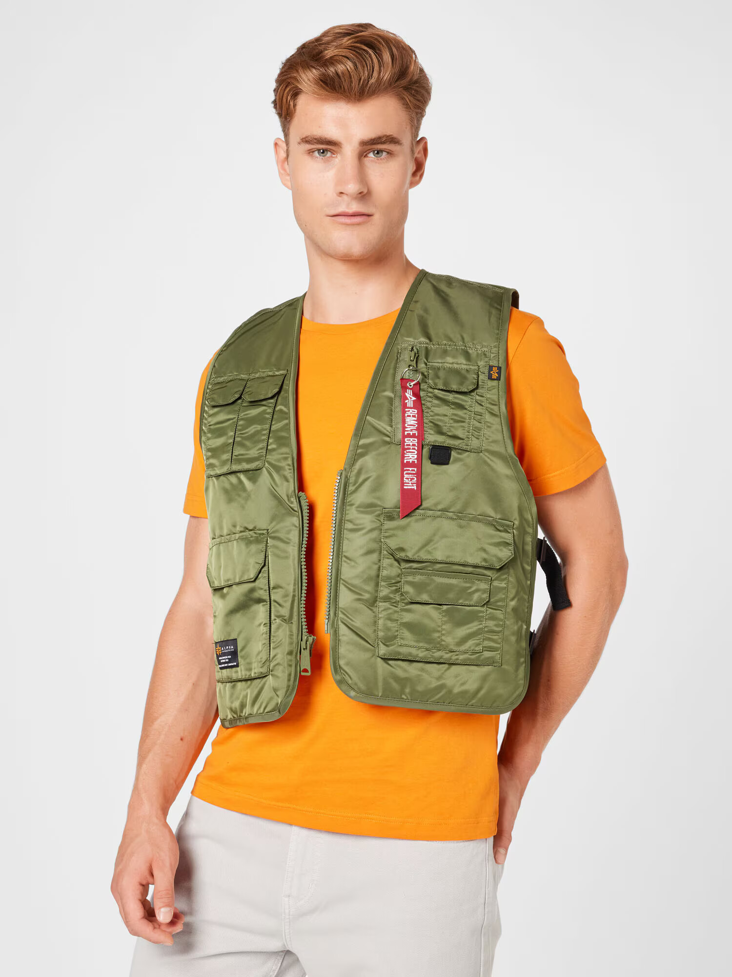 ALPHA INDUSTRIES Vesta 'Utility' olivová / oranžová / červená - Pepit.sk