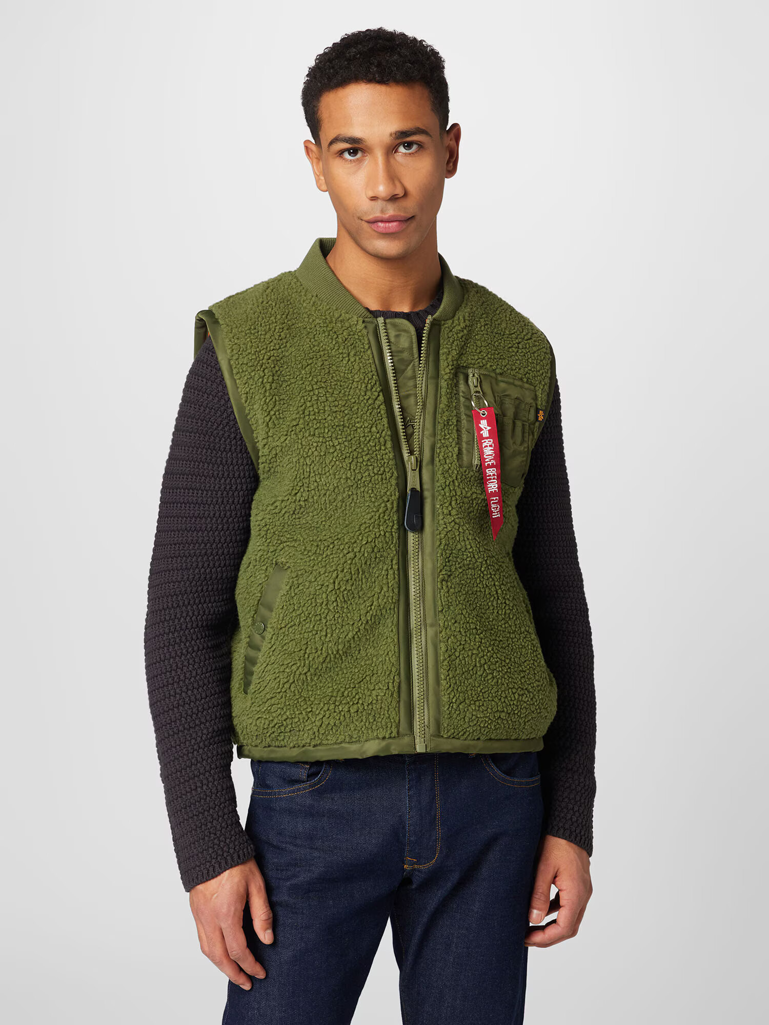 ALPHA INDUSTRIES Vesta zelená / červená / biela - Pepit.sk