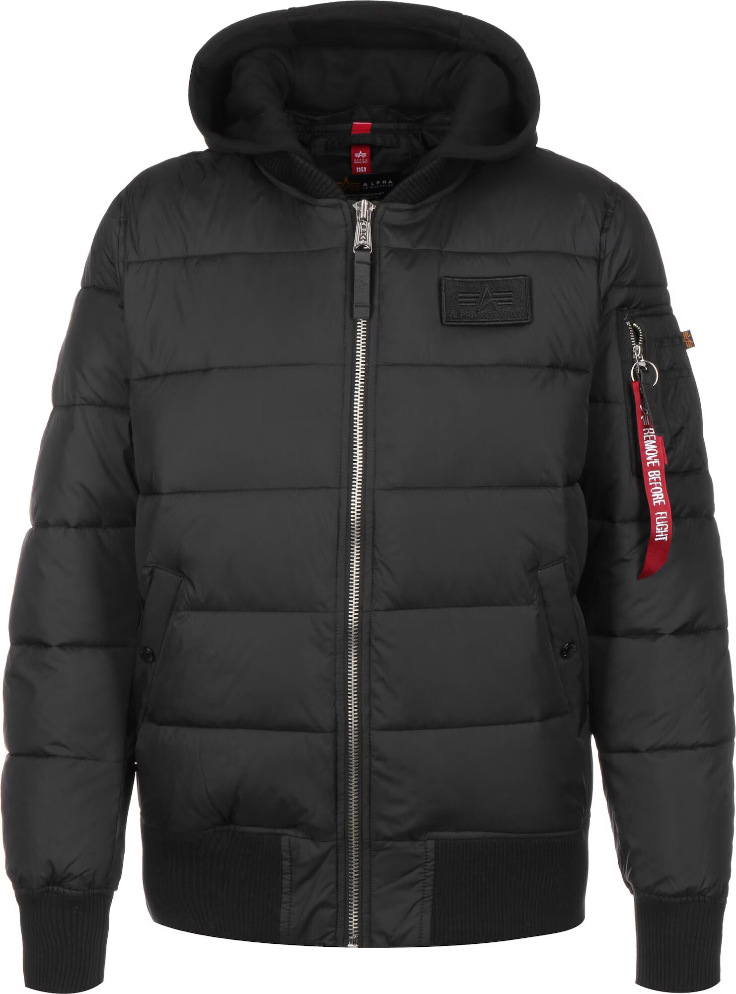 ALPHA INDUSTRIES Zimná bunda čierna / biela - Pepit.sk