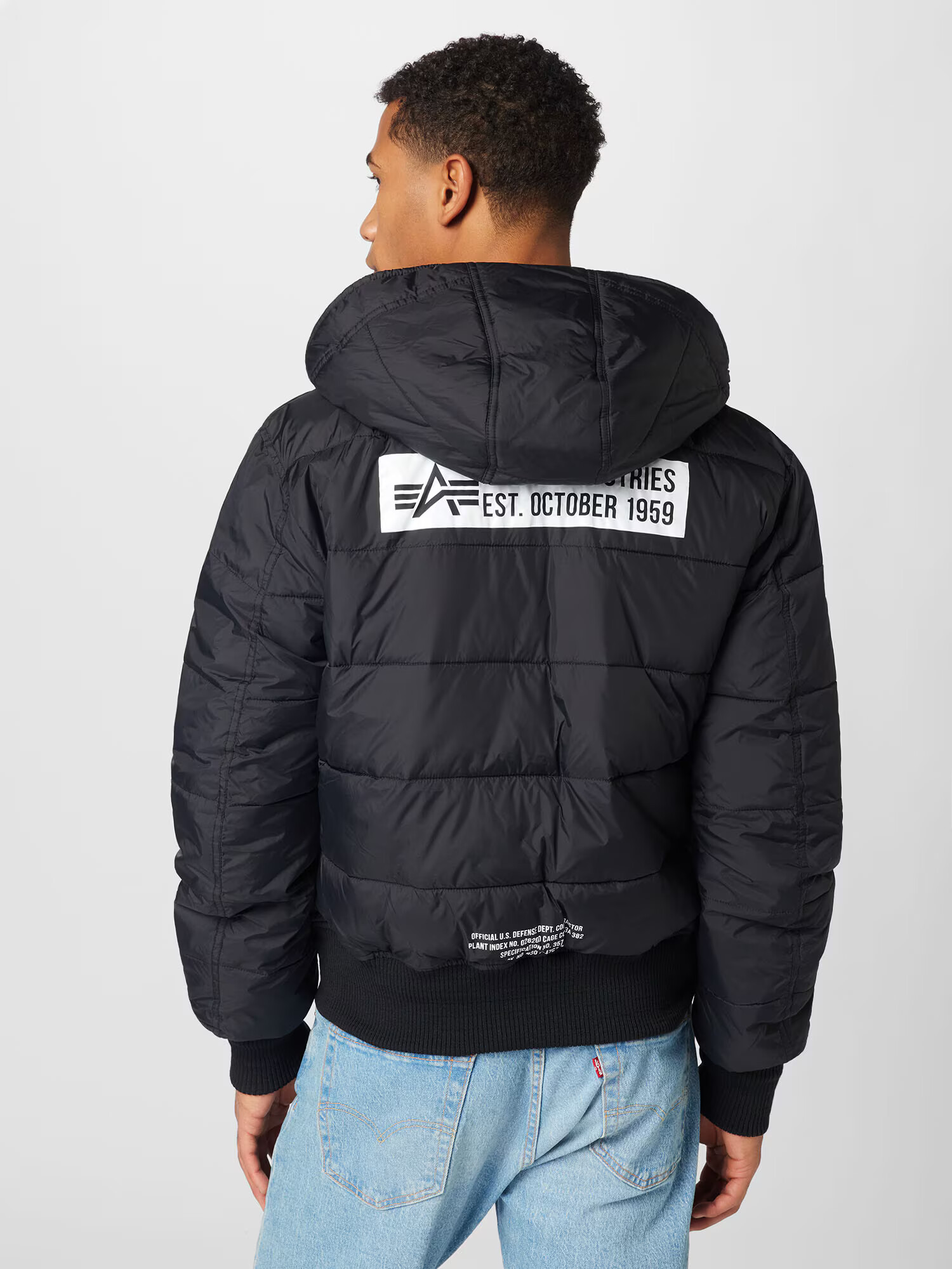 ALPHA INDUSTRIES Zimná bunda čierna / biela - Pepit.sk