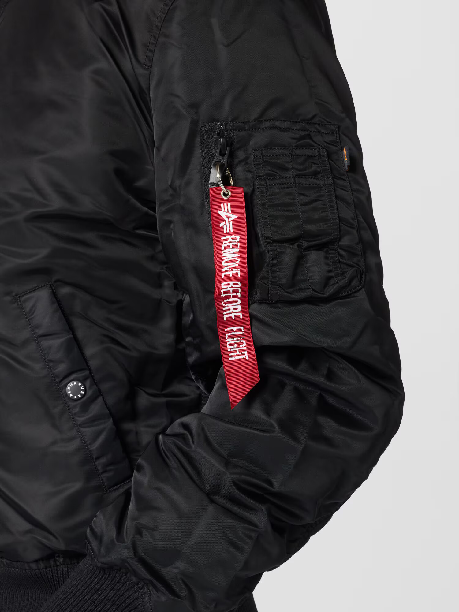 ALPHA INDUSTRIES Zimná bunda čierna / biela - Pepit.sk