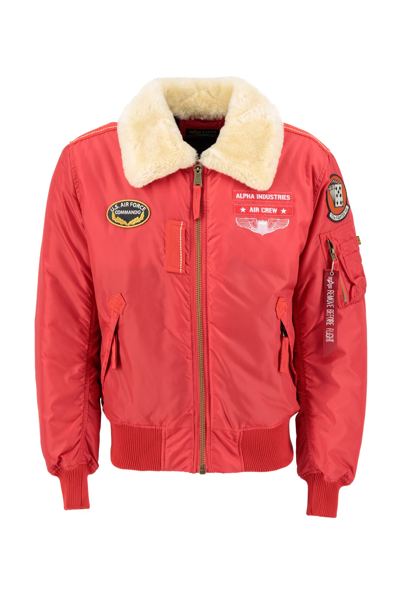 ALPHA INDUSTRIES Zimná bunda 'Injector III Air Force' zmiešané farby / červená - Pepit.sk