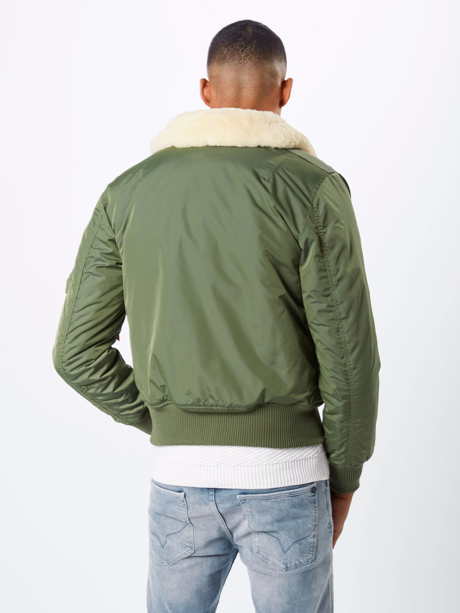 ALPHA INDUSTRIES Zimná bunda 'Injector III' béžová / zelená / červená - Pepit.sk