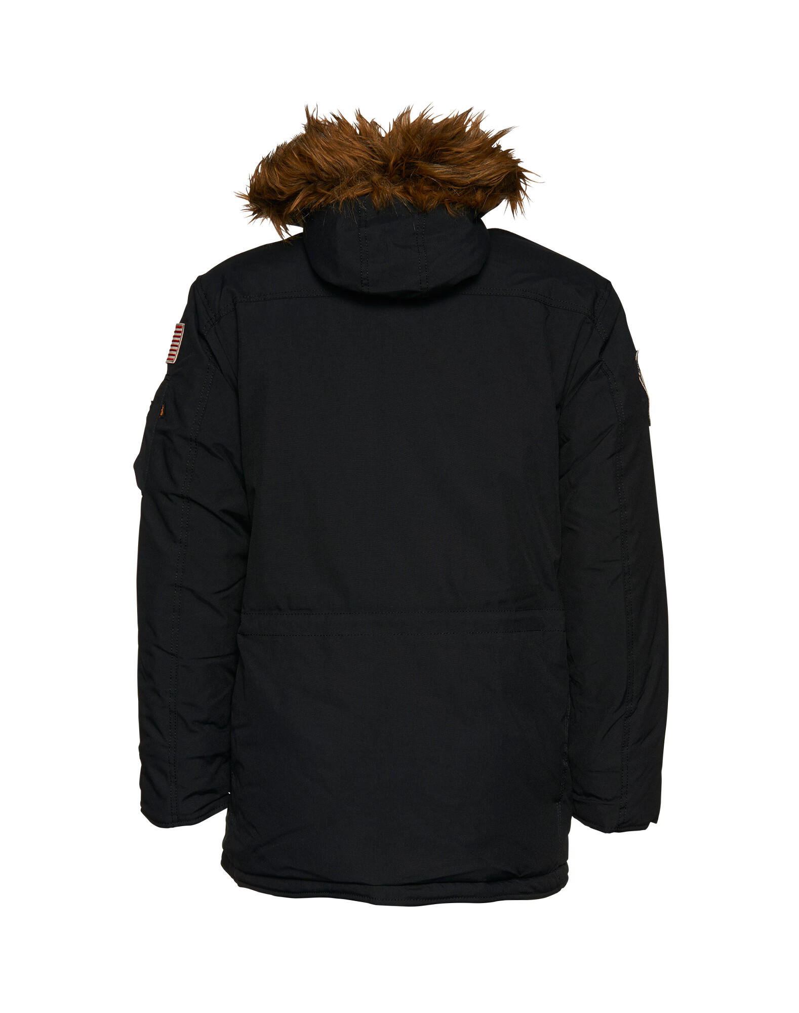 ALPHA INDUSTRIES Zimná parka 'Polar' červená / čierna / biela - Pepit.sk