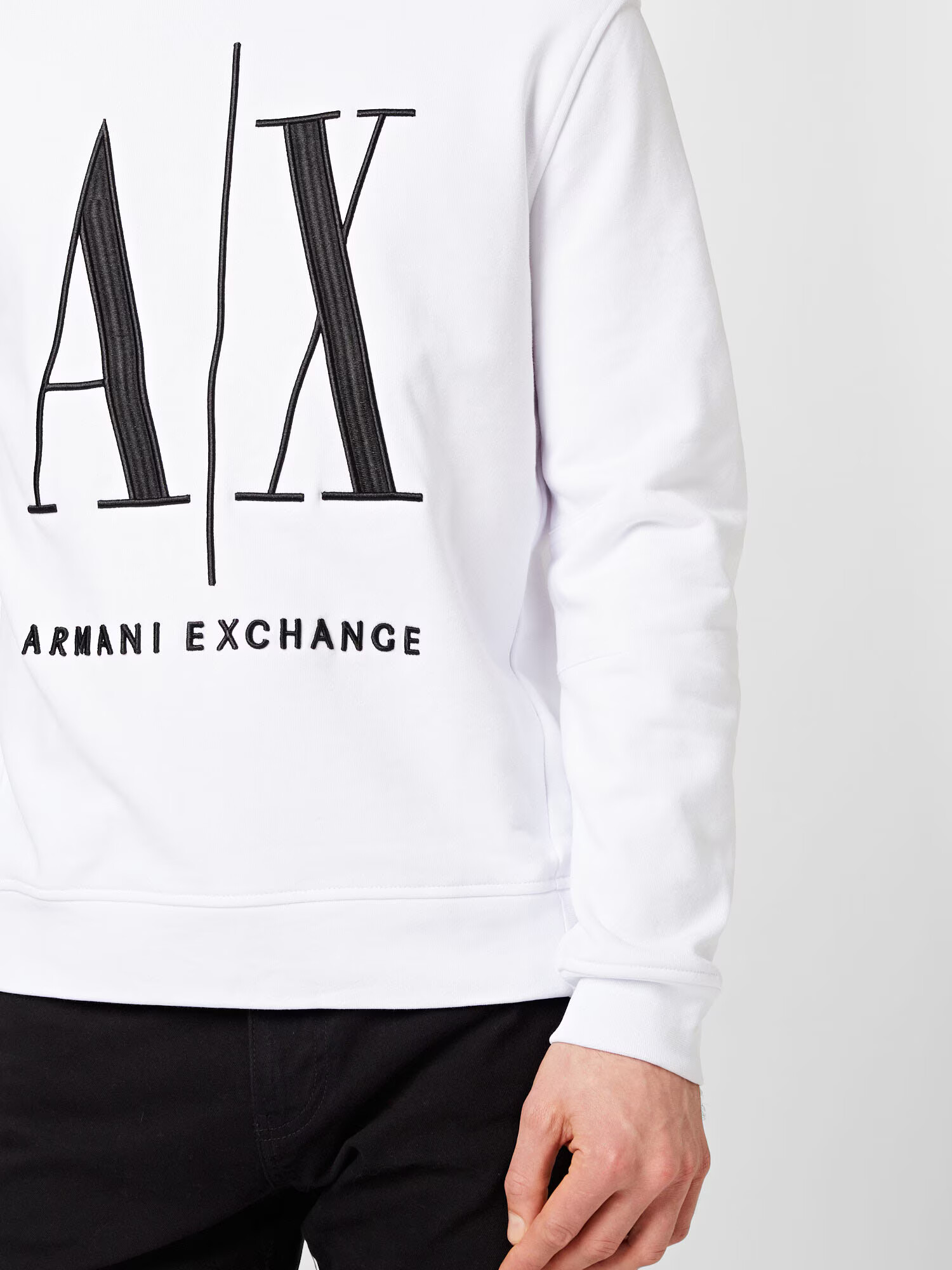 ARMANI EXCHANGE Mikina čierna / biela - Pepit.sk