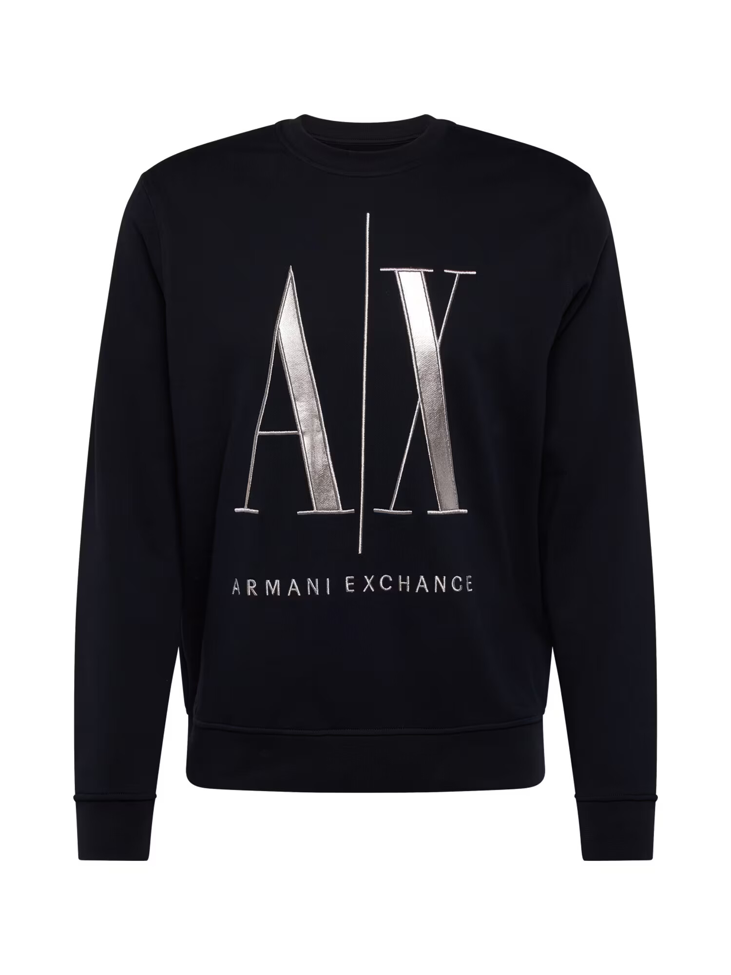 ARMANI EXCHANGE Mikina námornícka modrá / strieborná - Pepit.sk