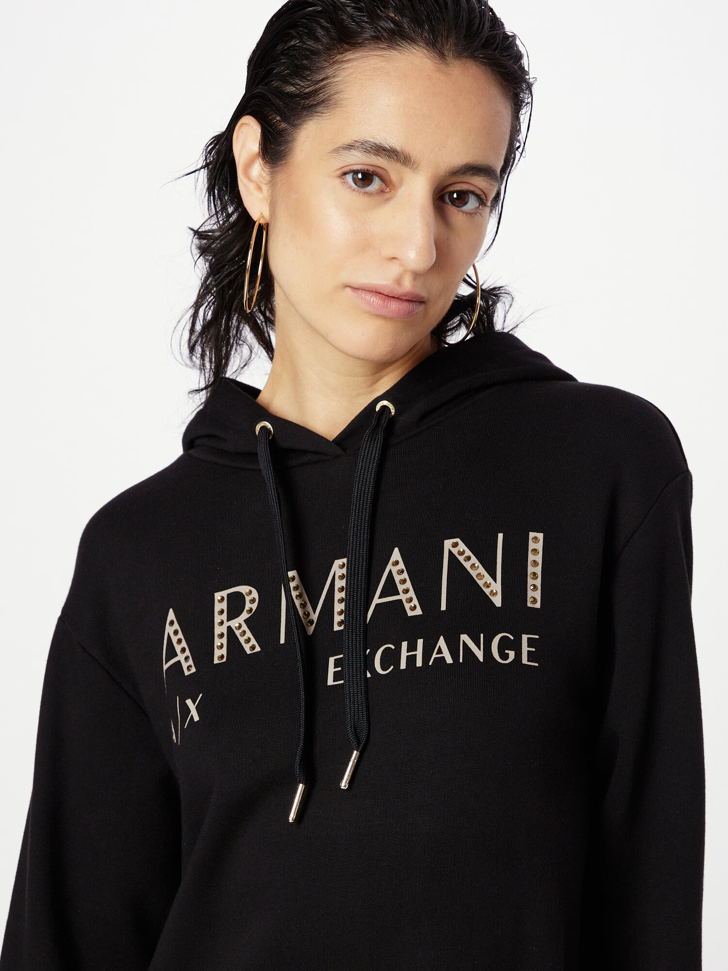 ARMANI EXCHANGE Šaty zlatá žltá / čierna - Pepit.sk