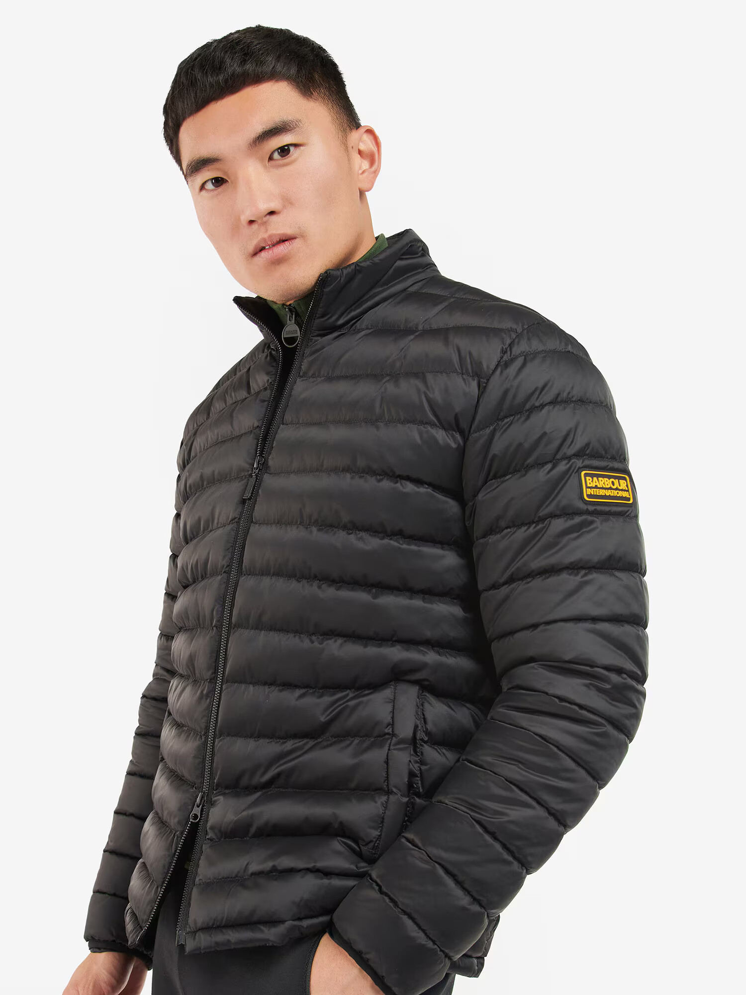 Barbour International Prechodná bunda 'Racer' čierna - Pepit.sk