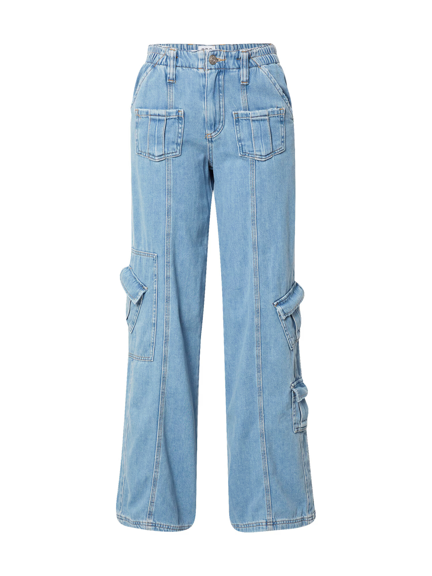 BDG Urban Outfitters Rifľové kapsáče modrá denim - Pepit.sk