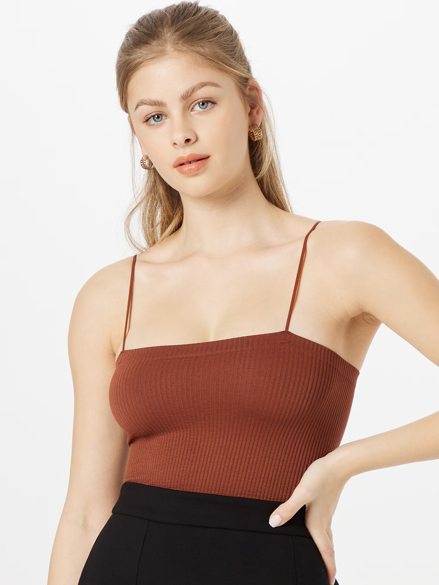 BDG Urban Outfitters Top 'HARRIET' hrdzavohnedá - Pepit.sk