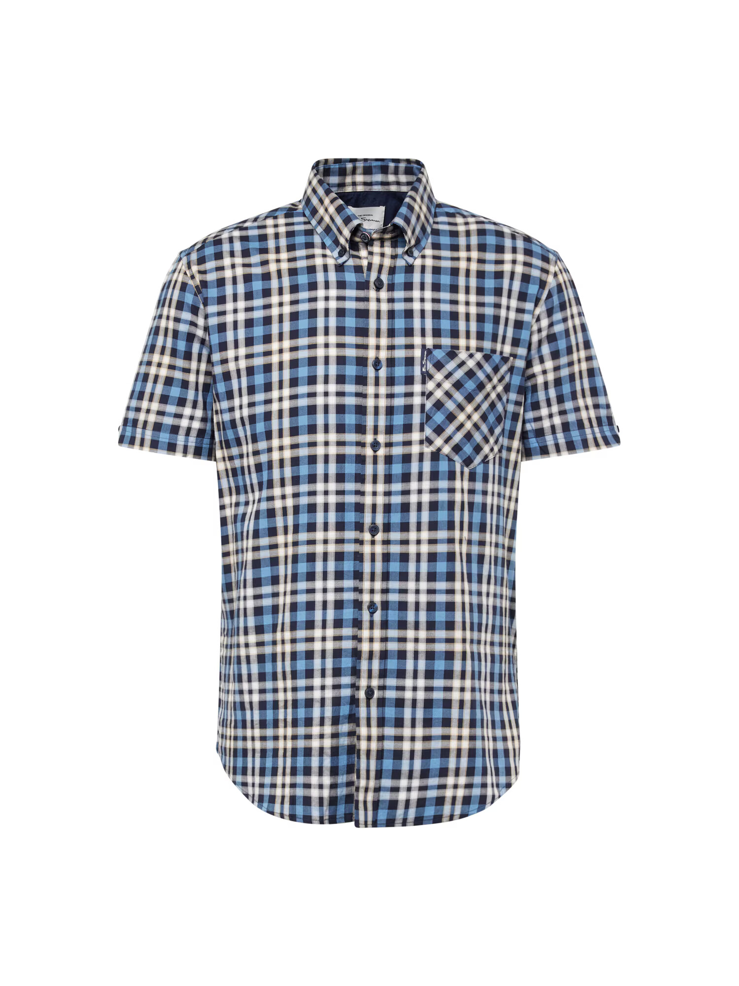 Ben Sherman Košeľa 'GINGHAM' modrá / tmavomodrá / biela - Pepit.sk