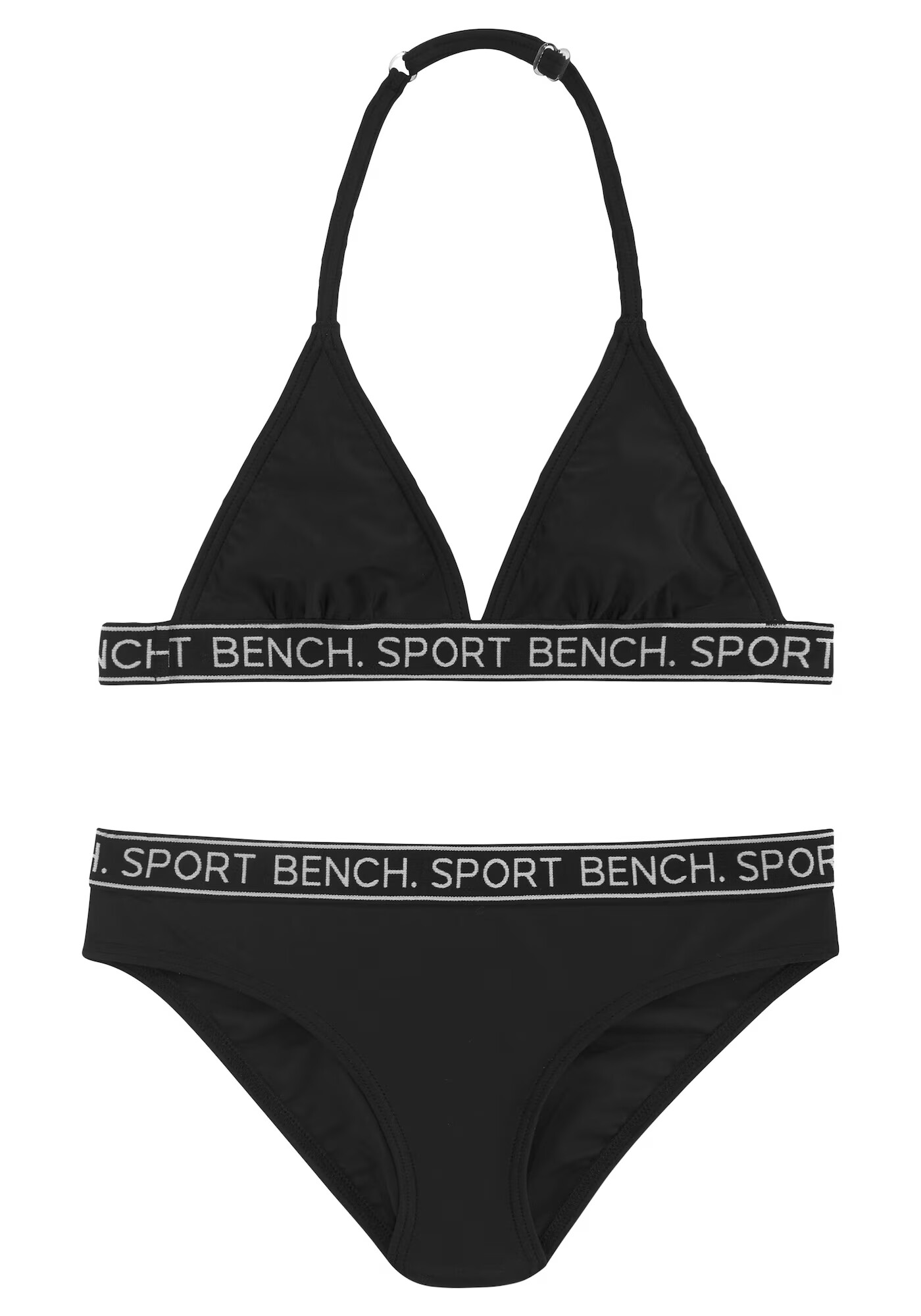 BENCH Bikiny striebornosivá / čierna - Pepit.sk