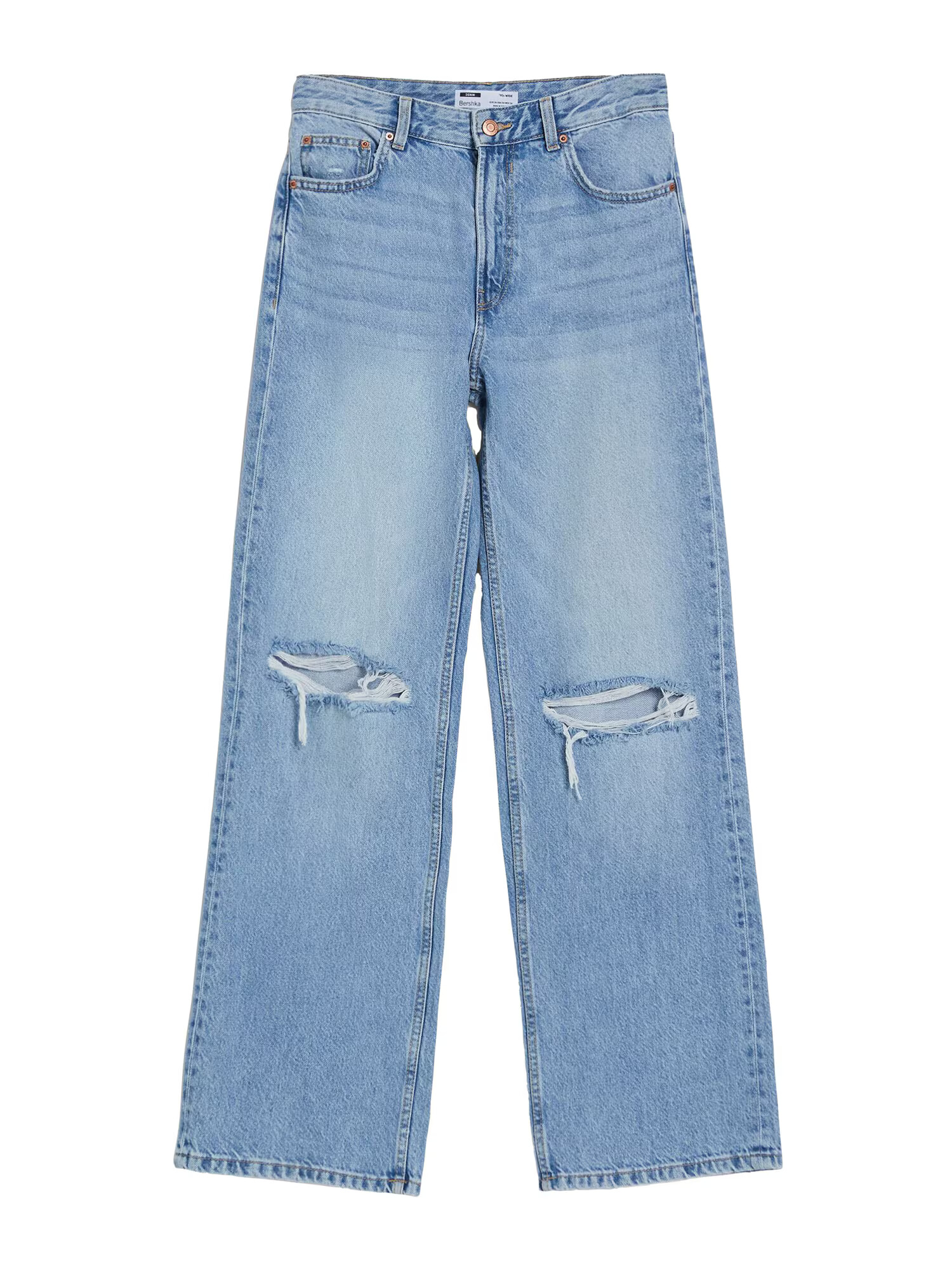 Bershka Džínsy modrá denim - Pepit.sk