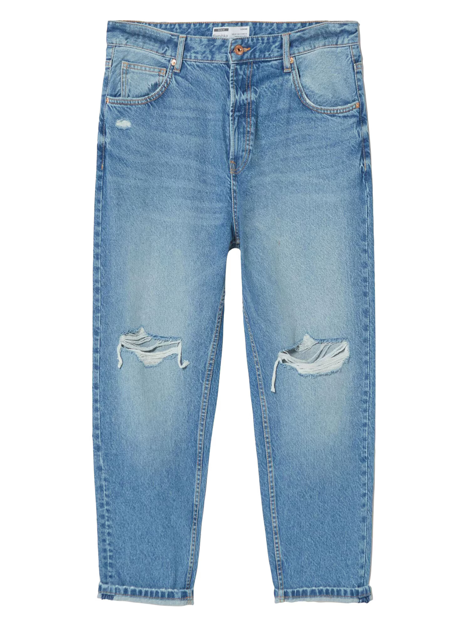 Bershka Džínsy modrá denim - Pepit.sk