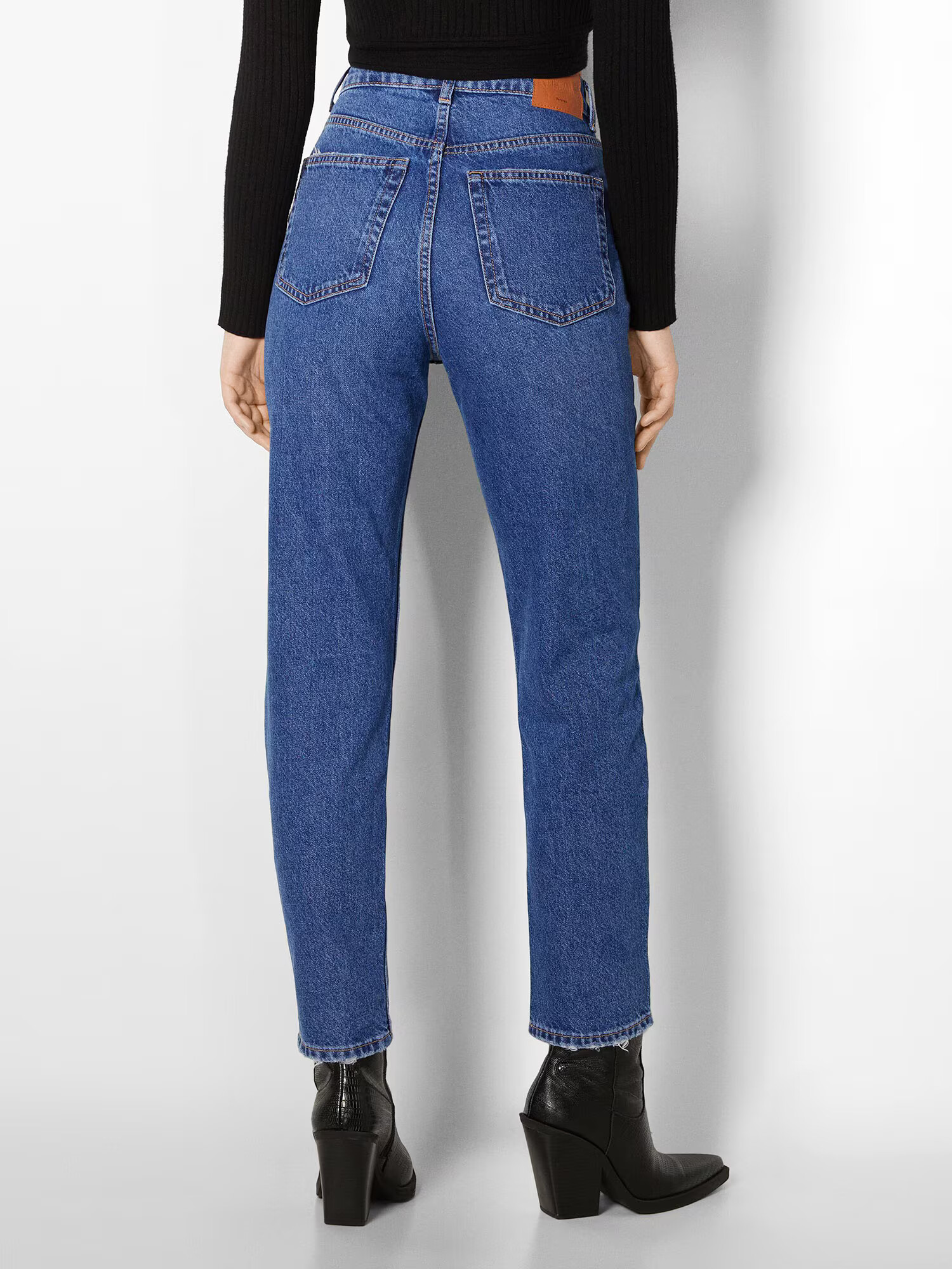 Bershka Džínsy modrá denim - Pepit.sk