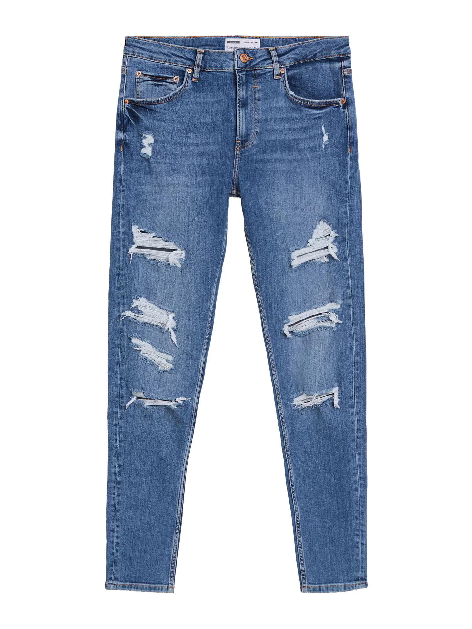 Bershka Džínsy modrá denim - Pepit.sk