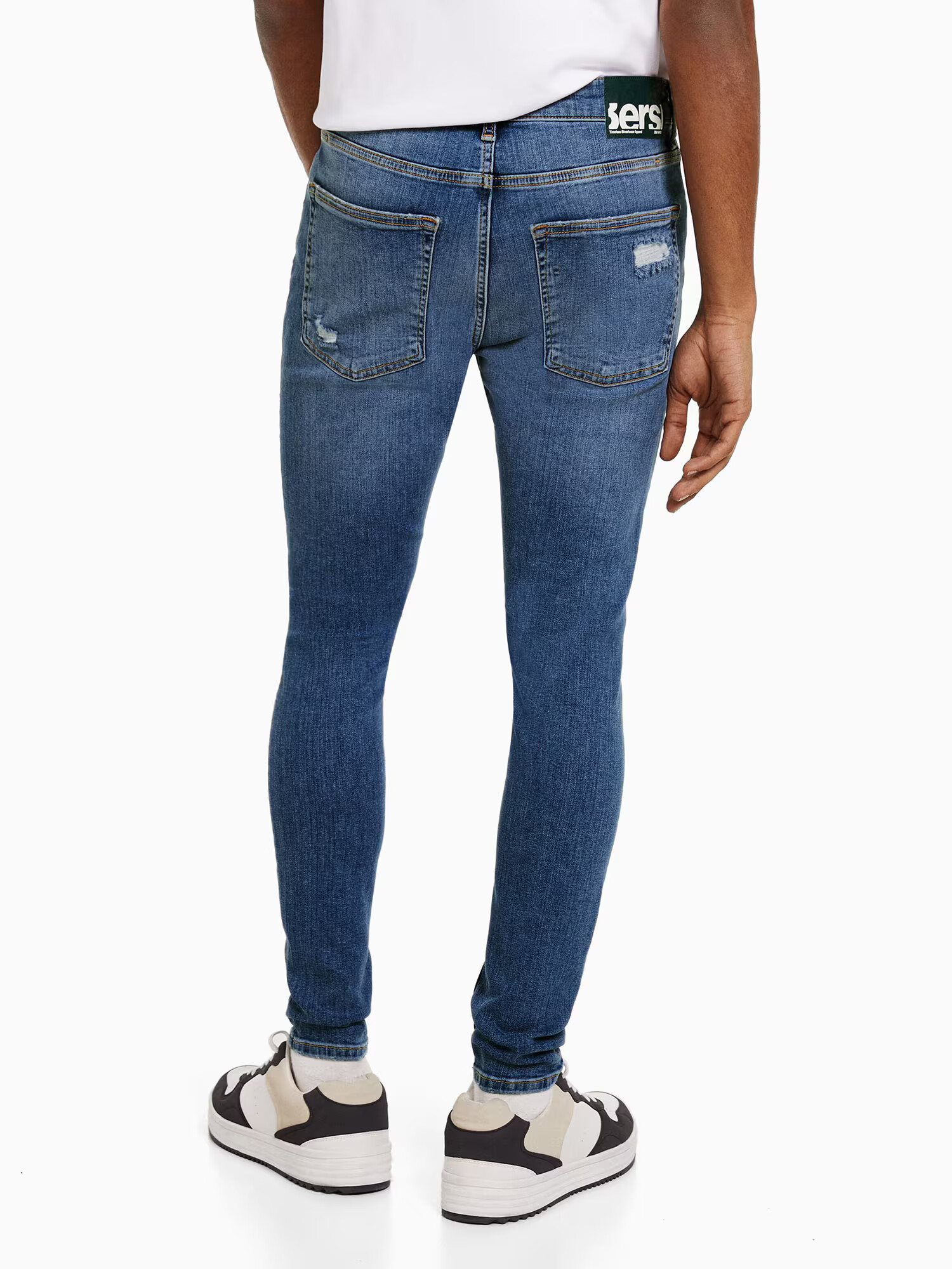 Bershka Džínsy modrá denim - Pepit.sk