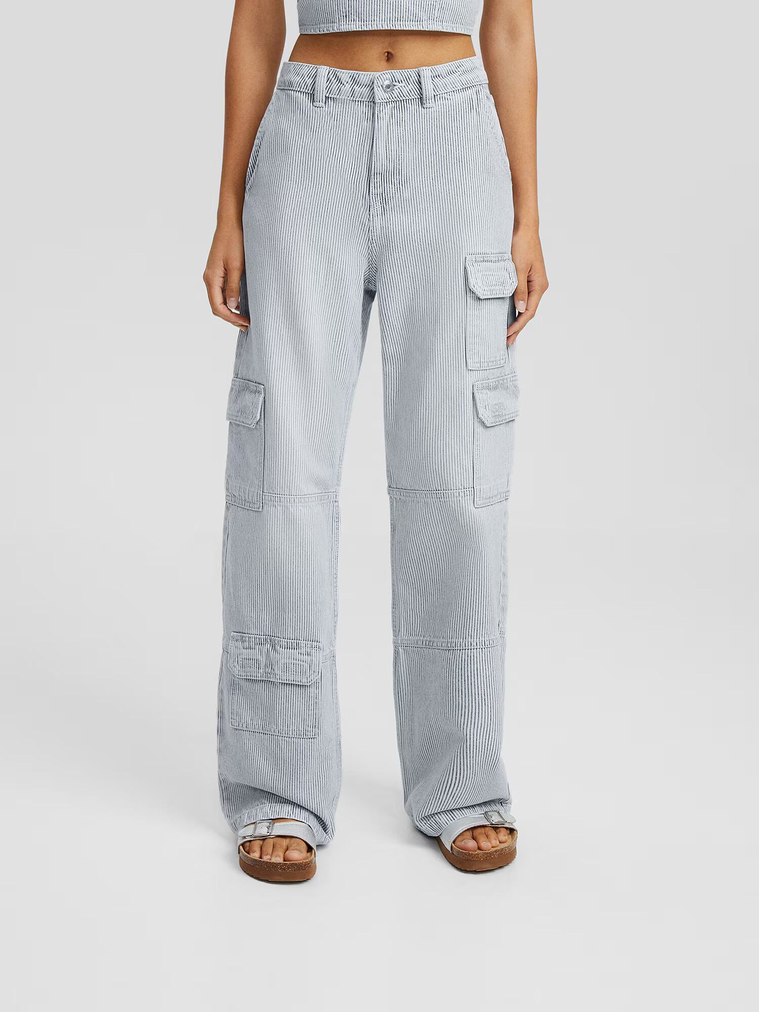 Bershka Kapsáče modrá denim - Pepit.sk