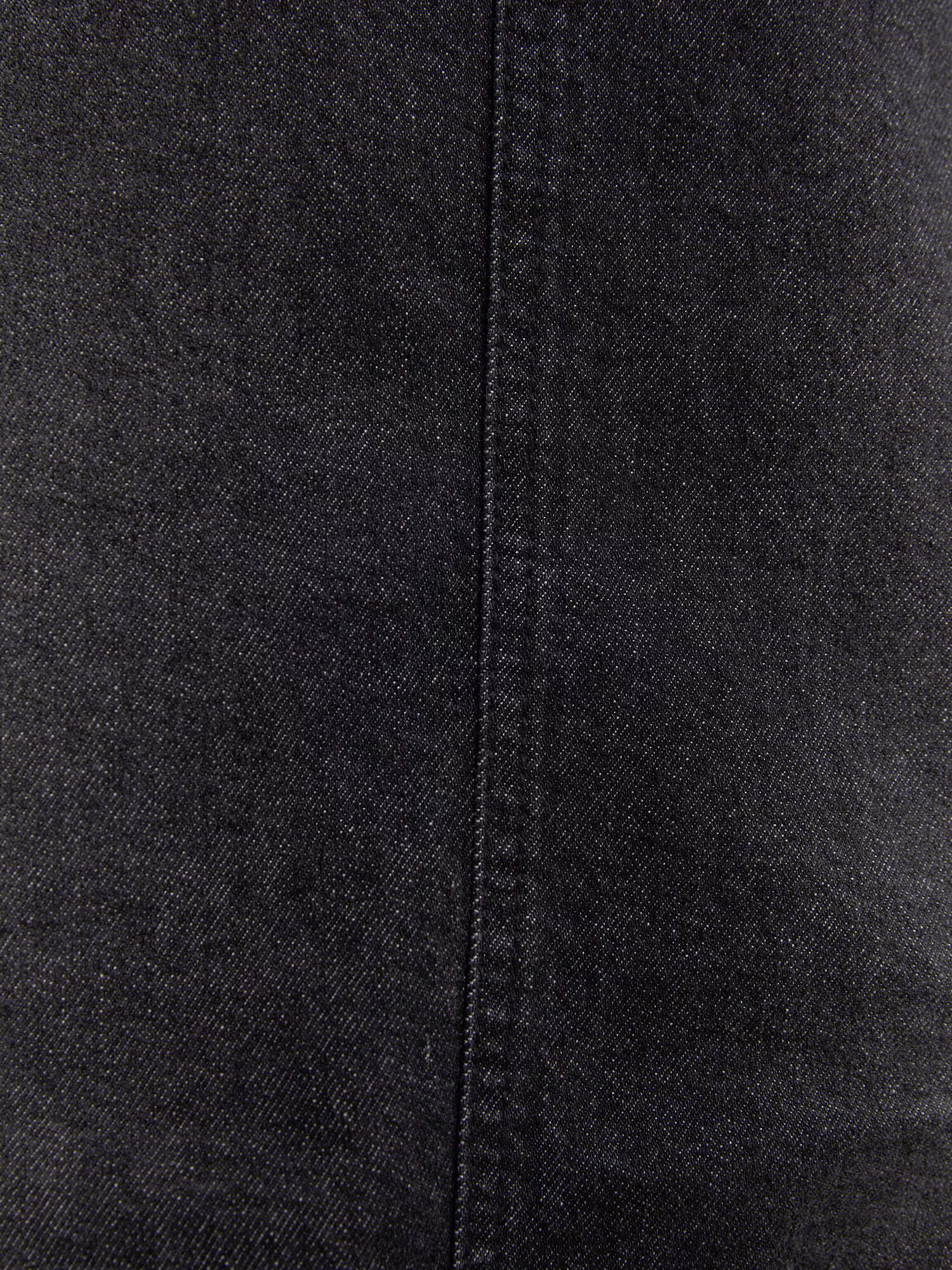 Bershka Sukňa čierny denim - Pepit.sk