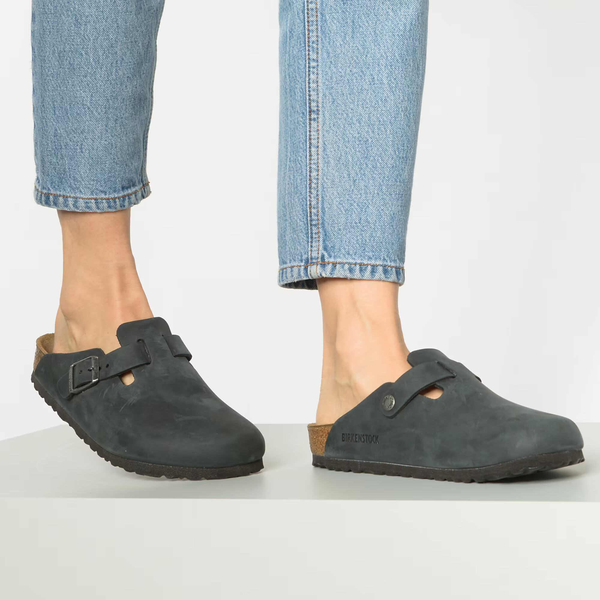 BIRKENSTOCK Dreváky 'Boston' antracitová - Pepit.sk