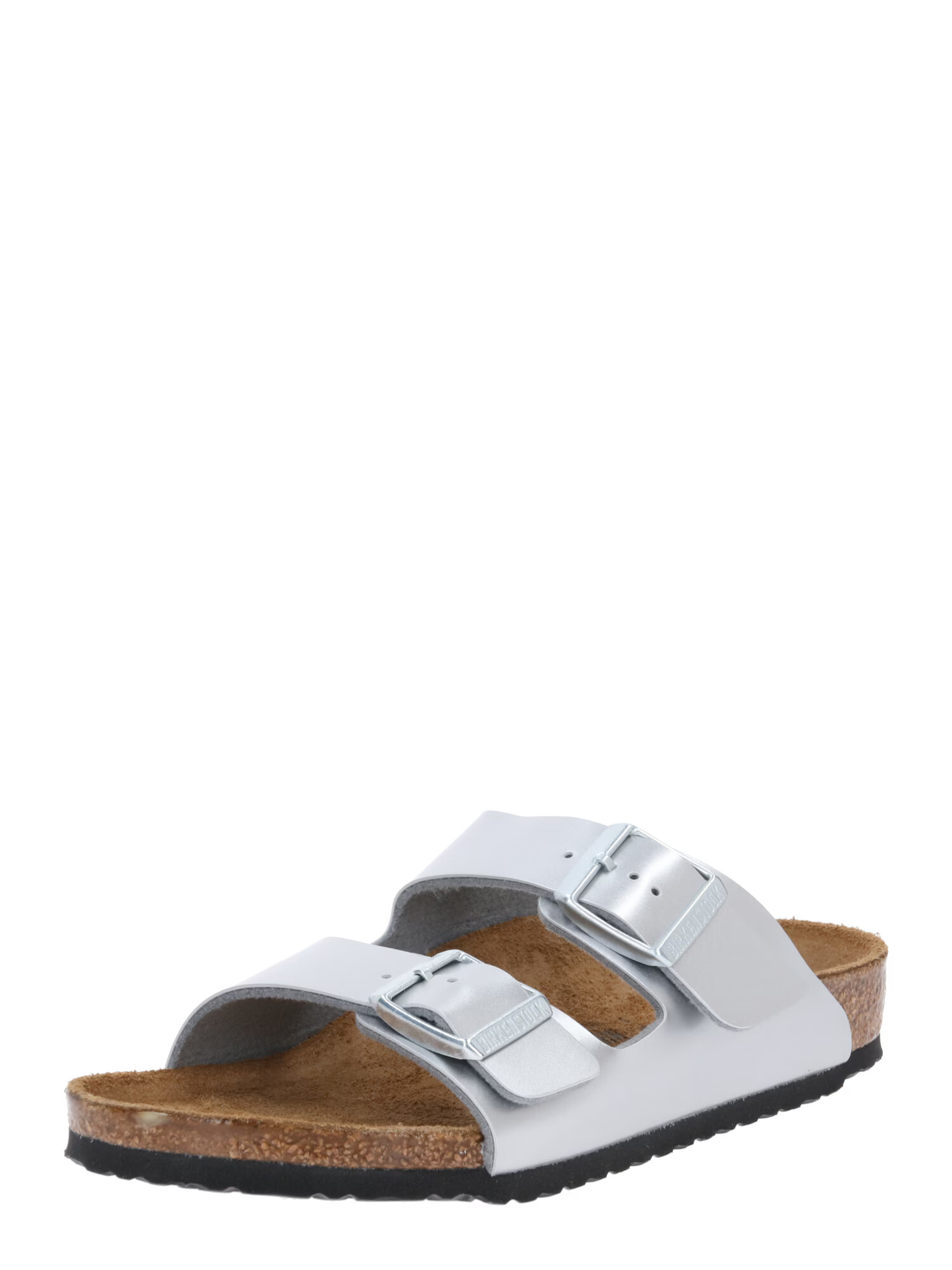 BIRKENSTOCK Otvorená obuv 'Arizona' strieborná - Pepit.sk