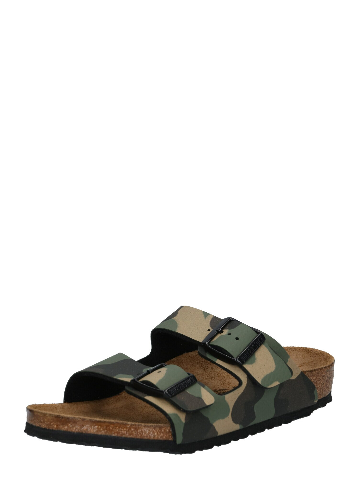 BIRKENSTOCK Otvorená obuv 'Arizona' tmavobéžová / kaki / čierna - Pepit.sk