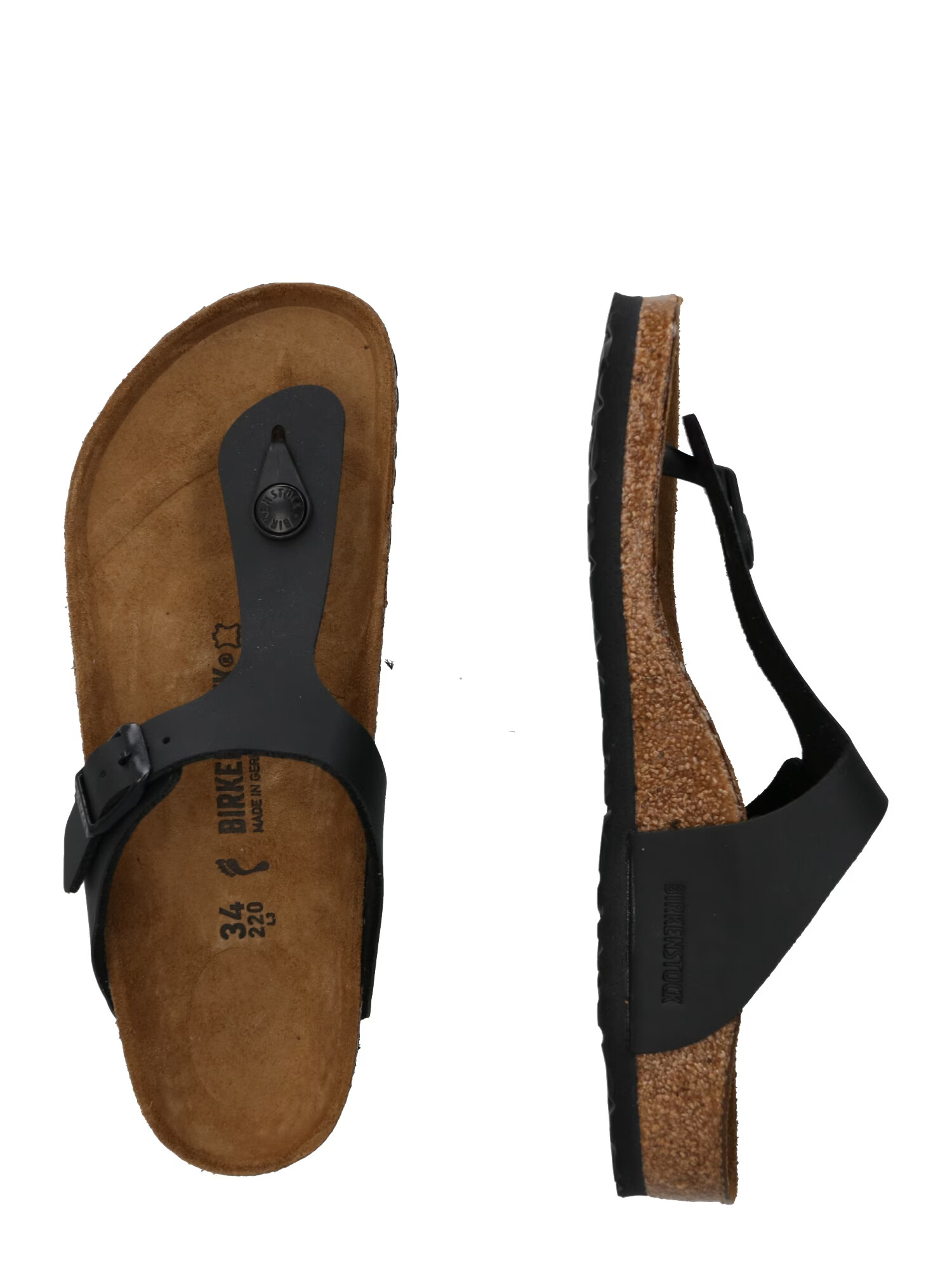 BIRKENSTOCK Otvorená obuv 'GIZEH' čierna - Pepit.sk