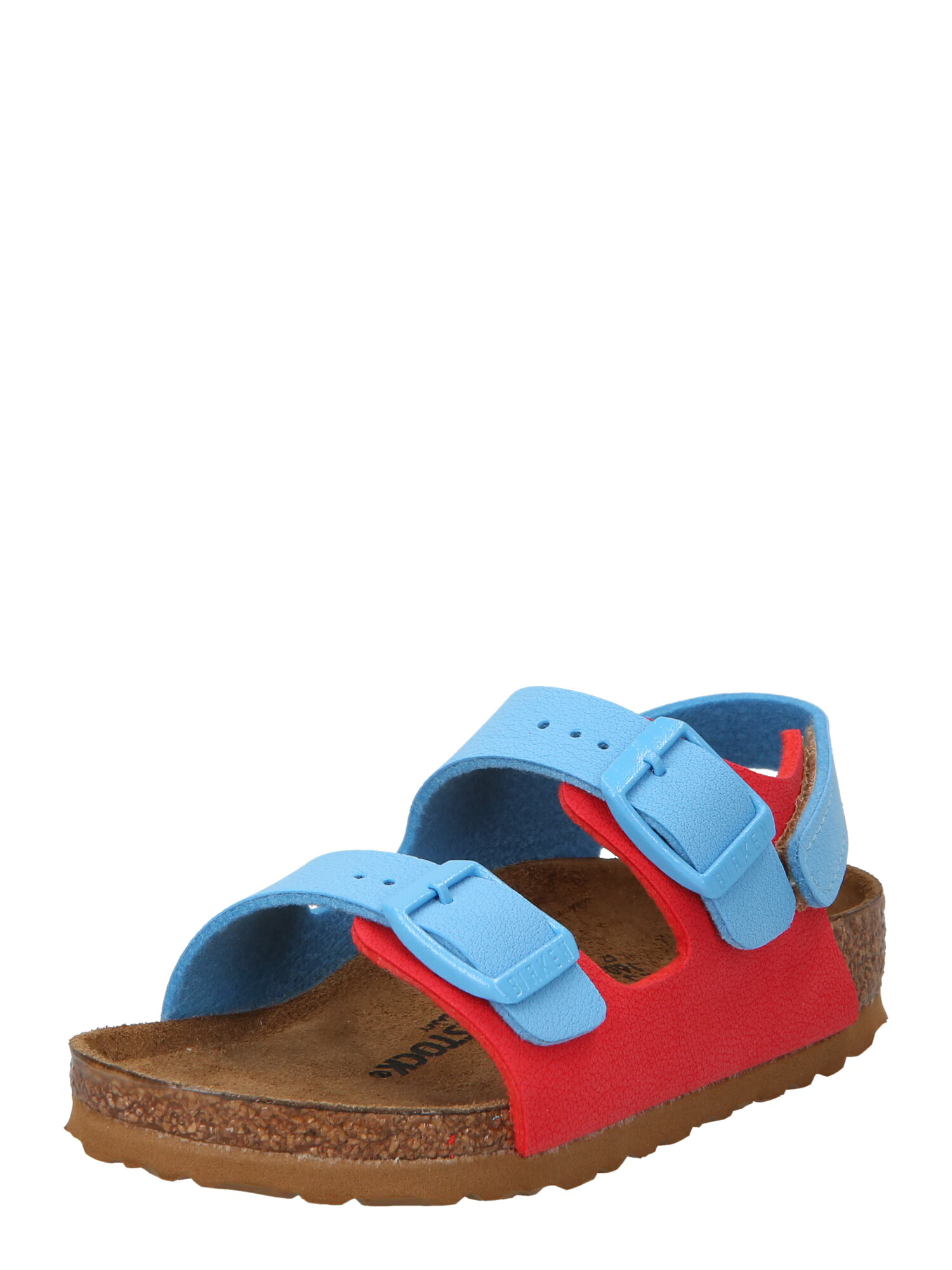 BIRKENSTOCK Otvorená obuv 'Milano' nebesky modrá / červená - Pepit.sk