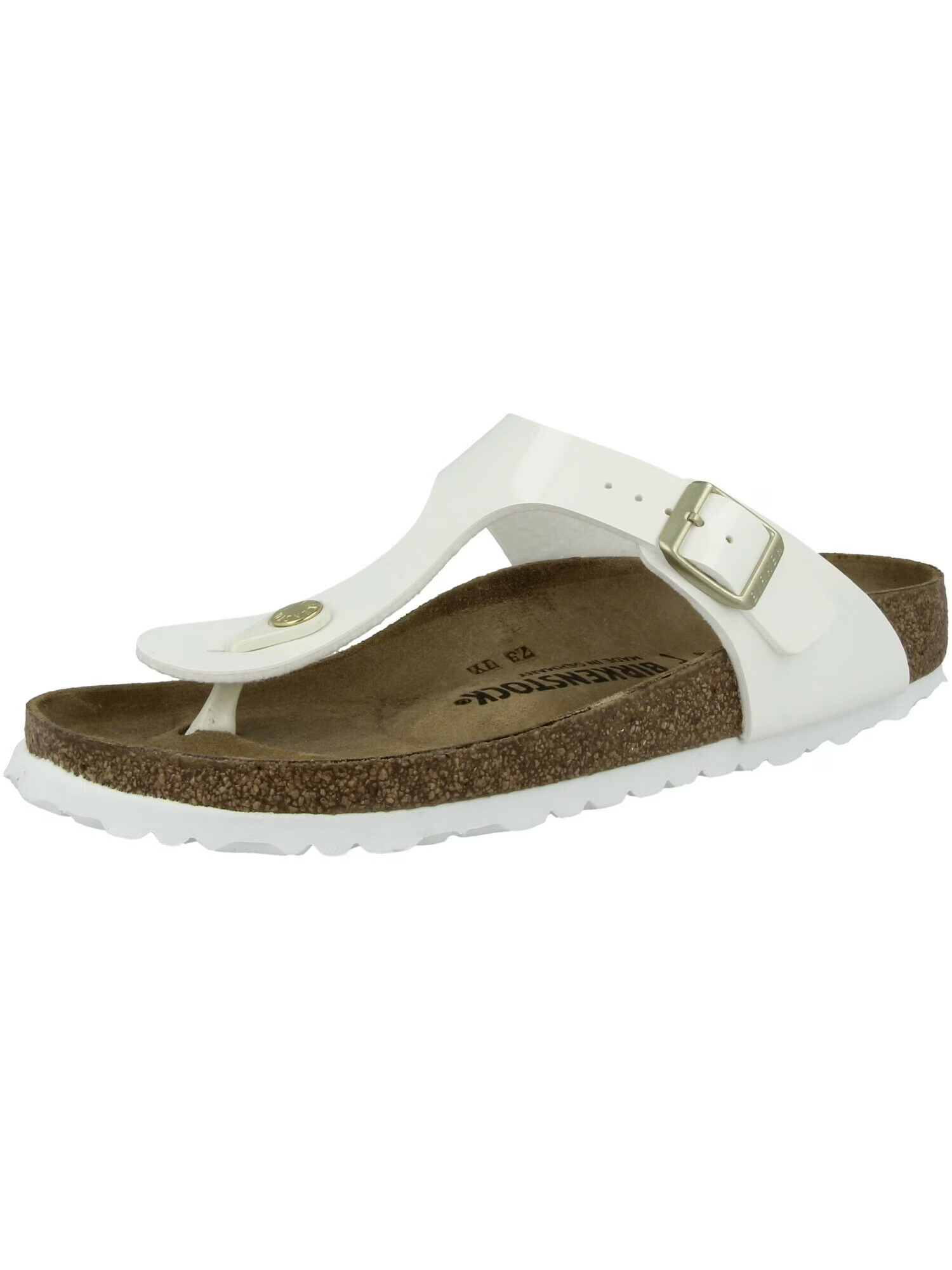 BIRKENSTOCK Žabky 'Gizeh' hnedá / svetlohnedá / zlatá / biela - Pepit.sk