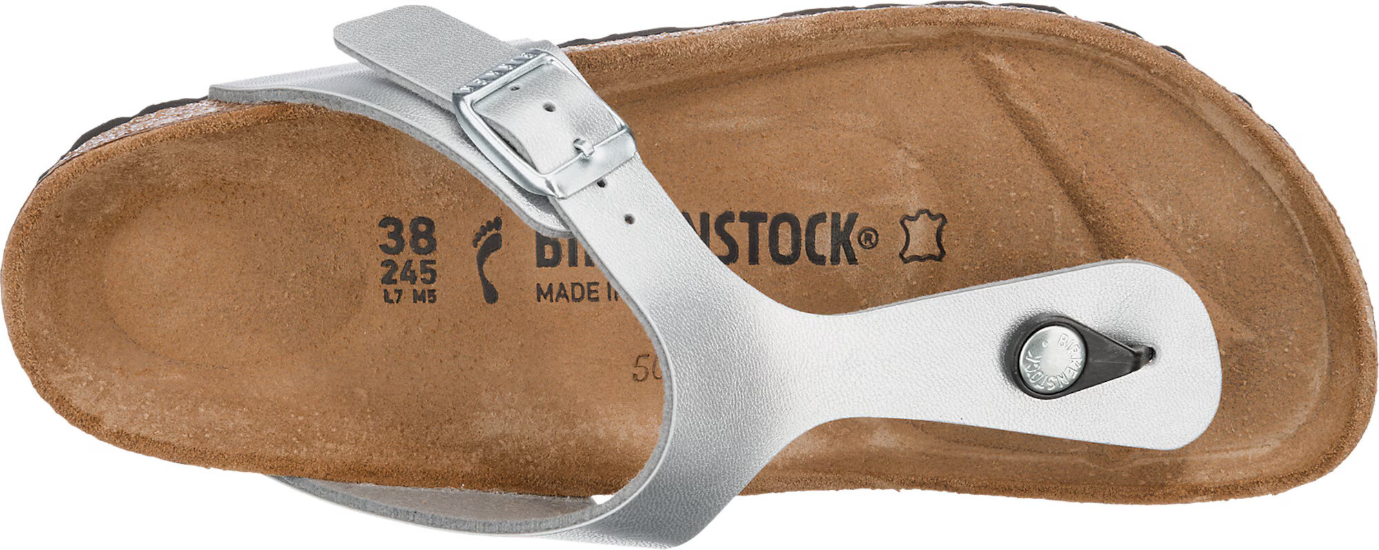 BIRKENSTOCK Žabky 'Gizeh' strieborná - Pepit.sk