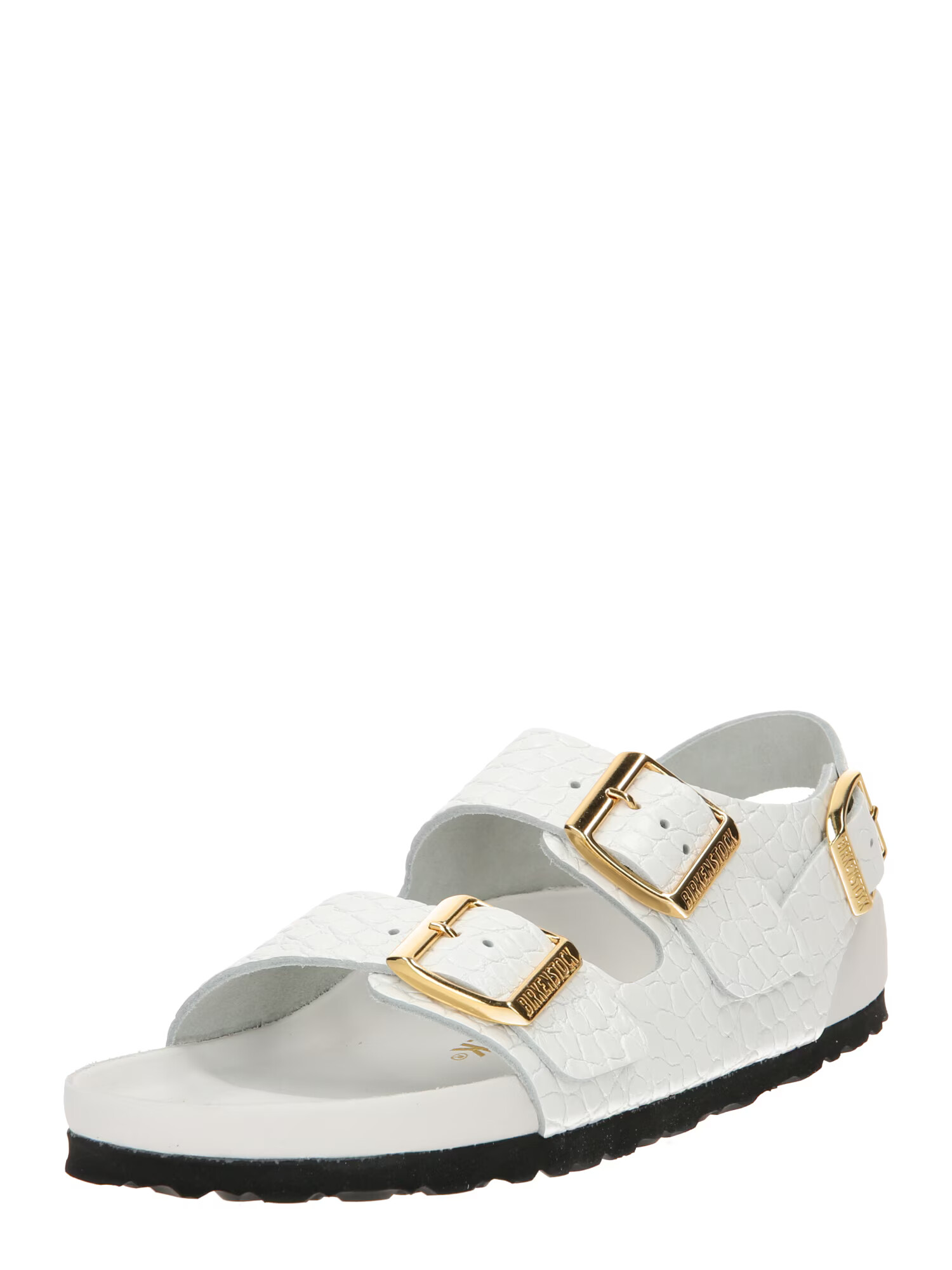 BIRKENSTOCK Sandále 'Milano' zlatá / biela - Pepit.sk