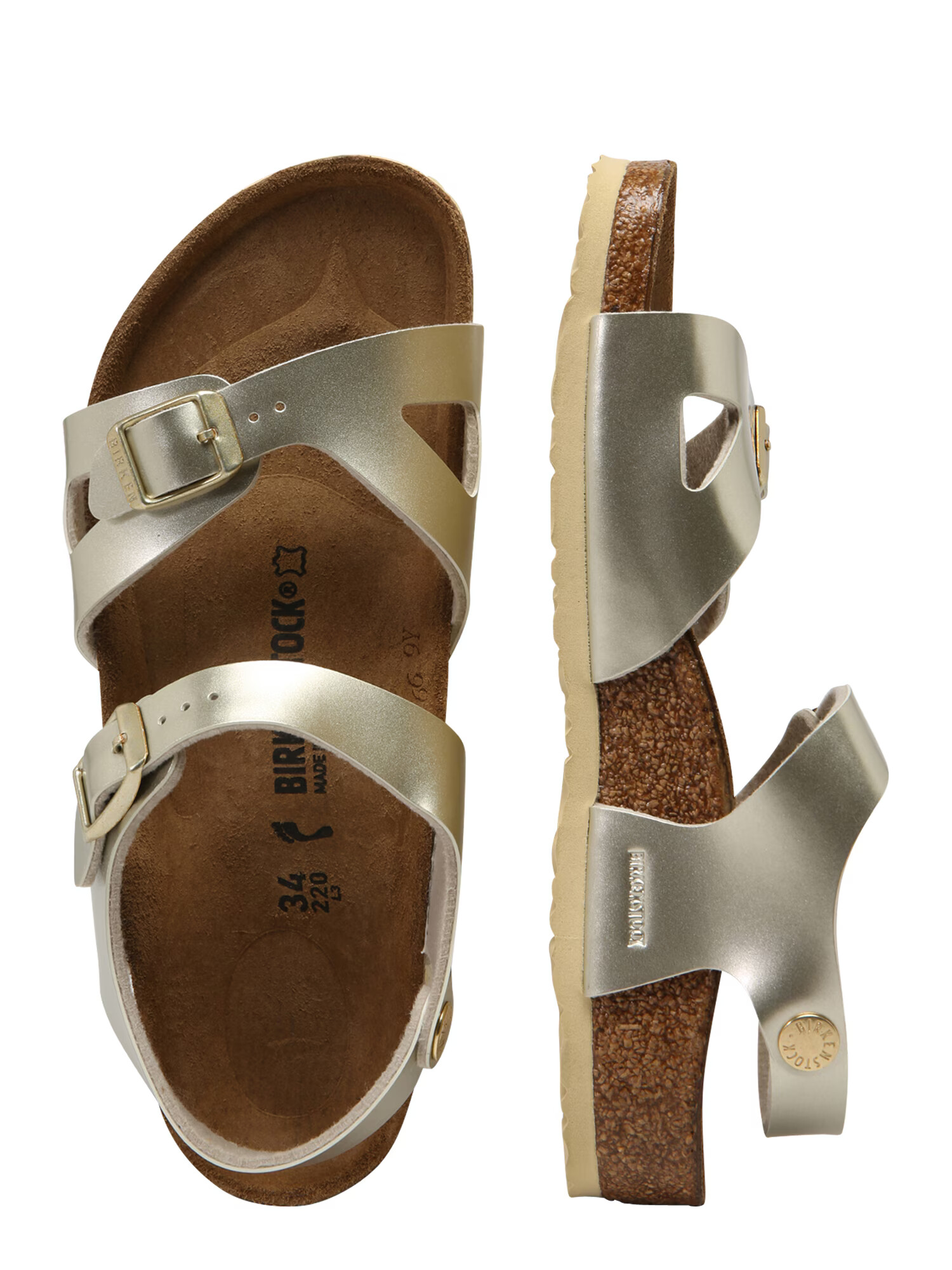 BIRKENSTOCK Sandále 'Rio' zlatá - Pepit.sk