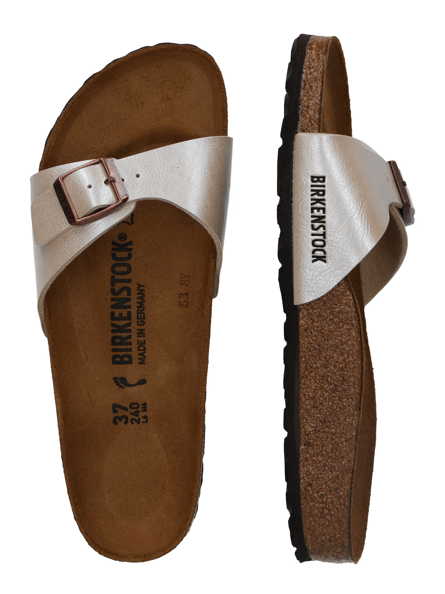 BIRKENSTOCK Šľapky 'Madrid' perlovo biela - Pepit.sk