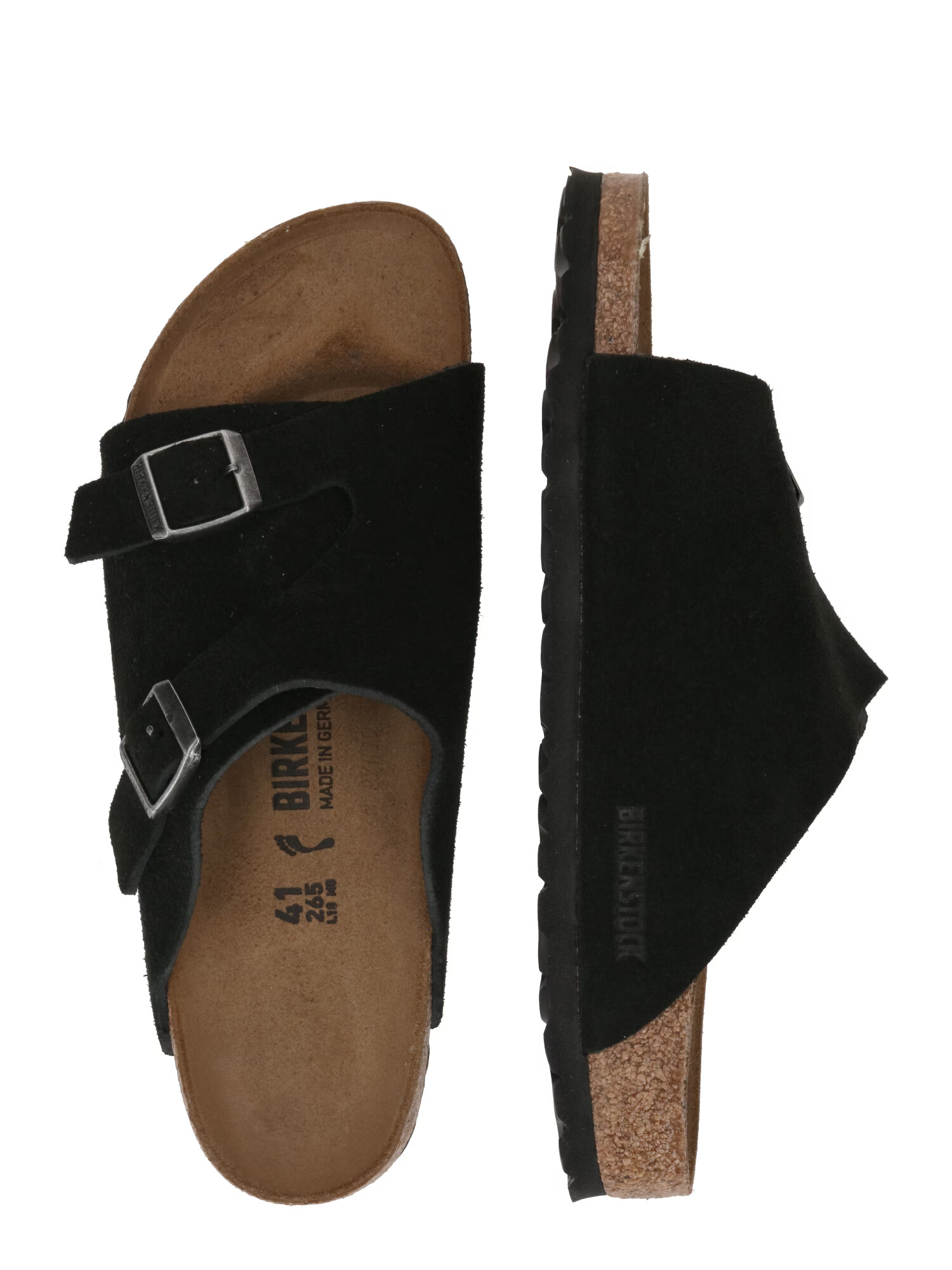 BIRKENSTOCK Šľapky 'Zürich VL' čierna / strieborná - Pepit.sk