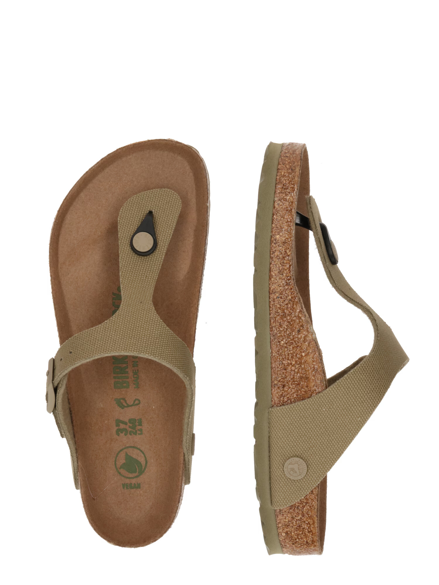 BIRKENSTOCK Žabky 'Gizeh' kaki - Pepit.sk