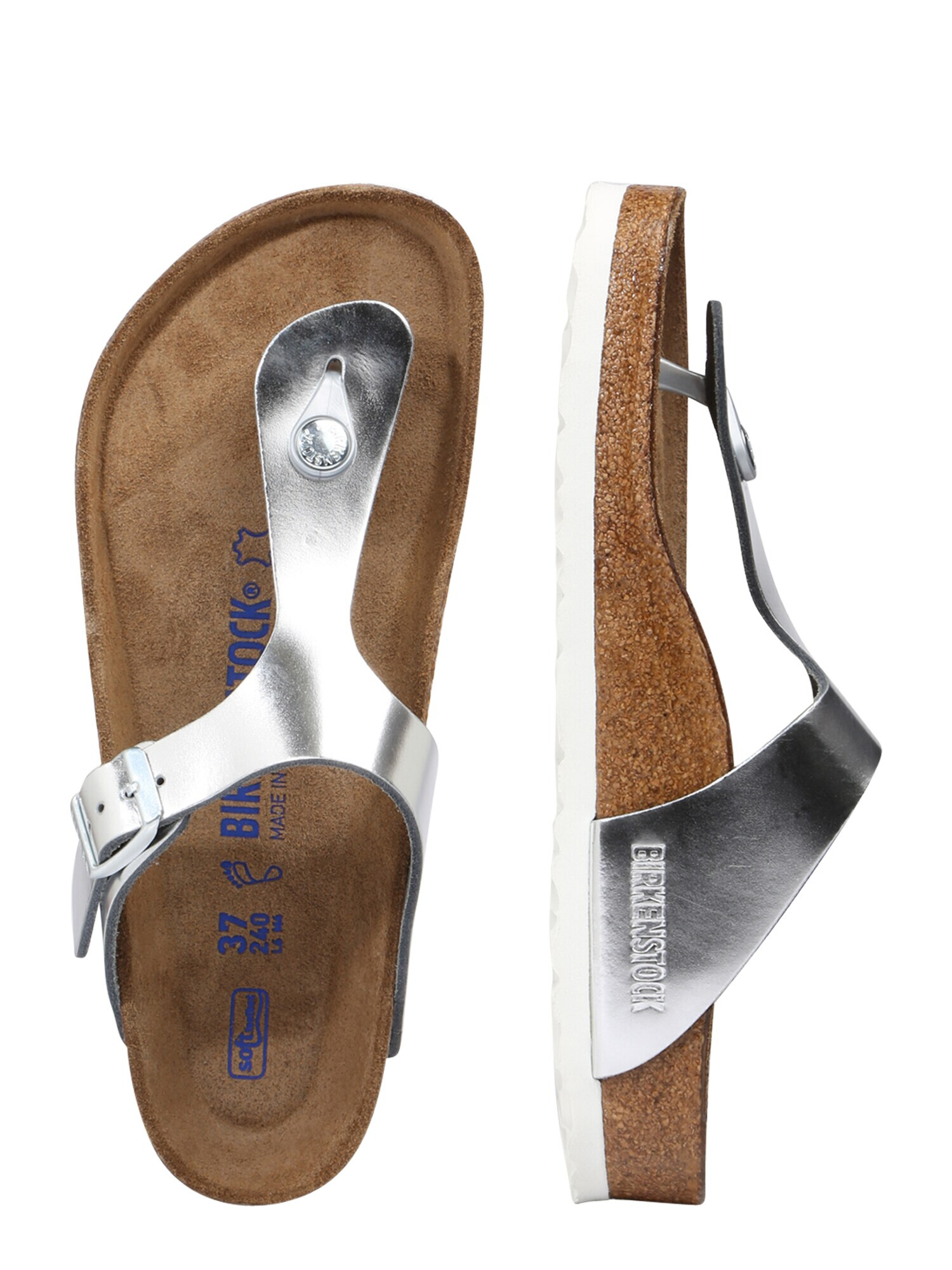 BIRKENSTOCK Žabky 'Gizeh' strieborná - Pepit.sk