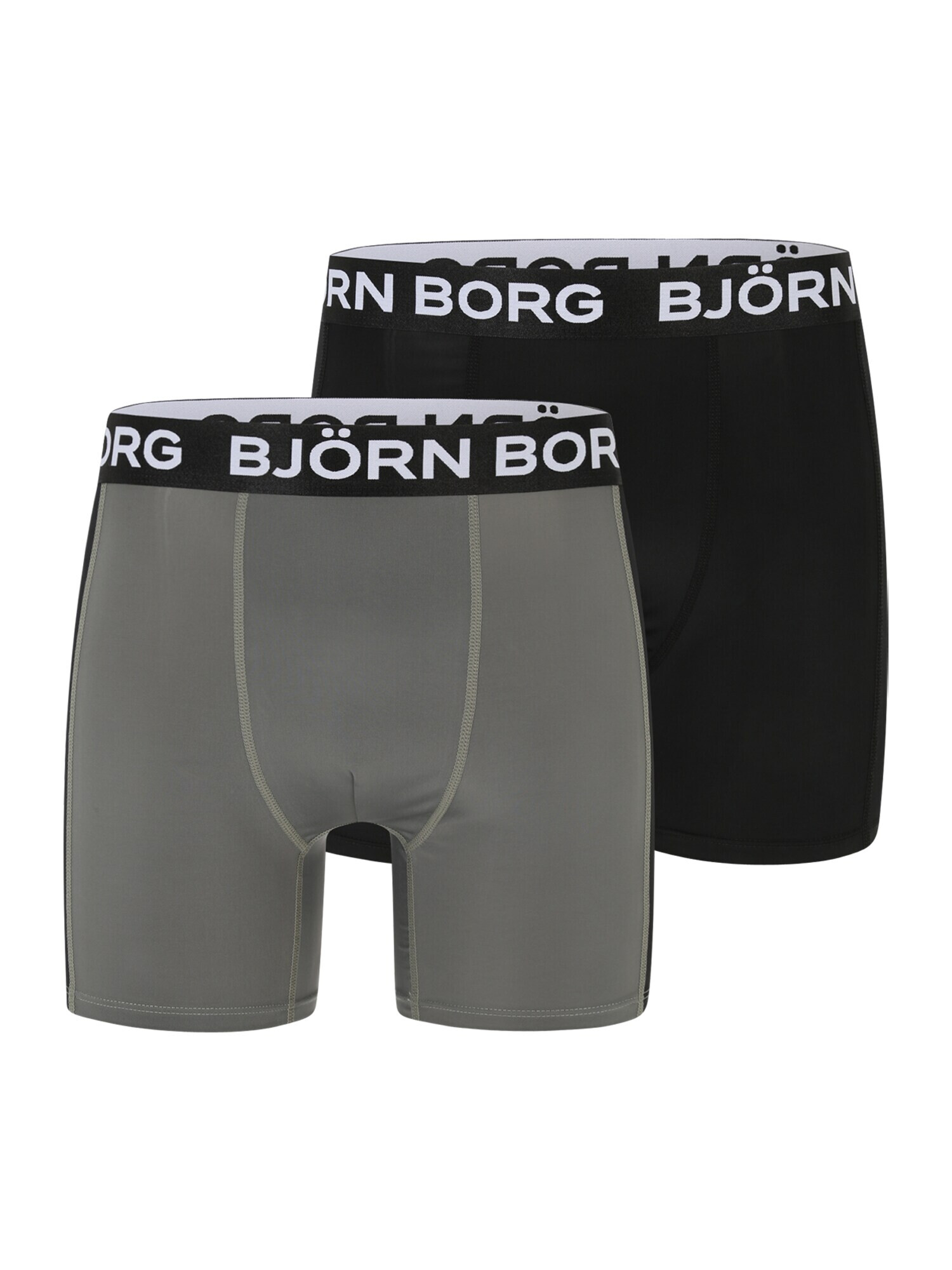 BJÖRN BORG Boxerky tmavosivá / čierna / biela - Pepit.sk