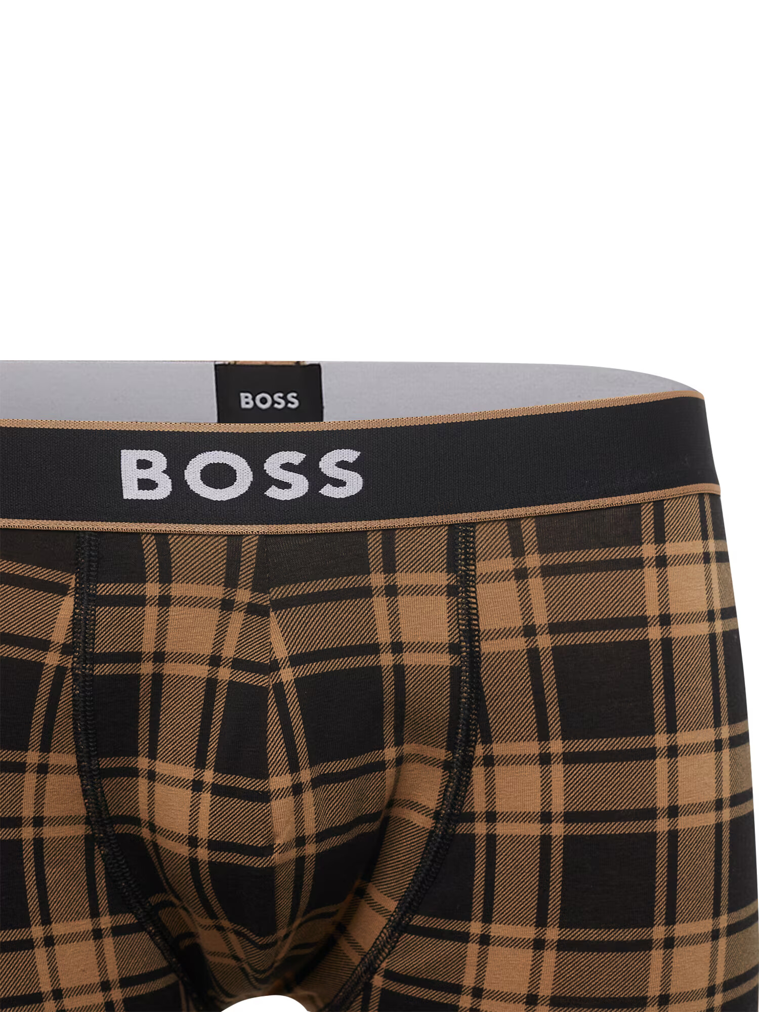 BOSS Black Boxerky farba ťavej srsti / čierna - Pepit.sk